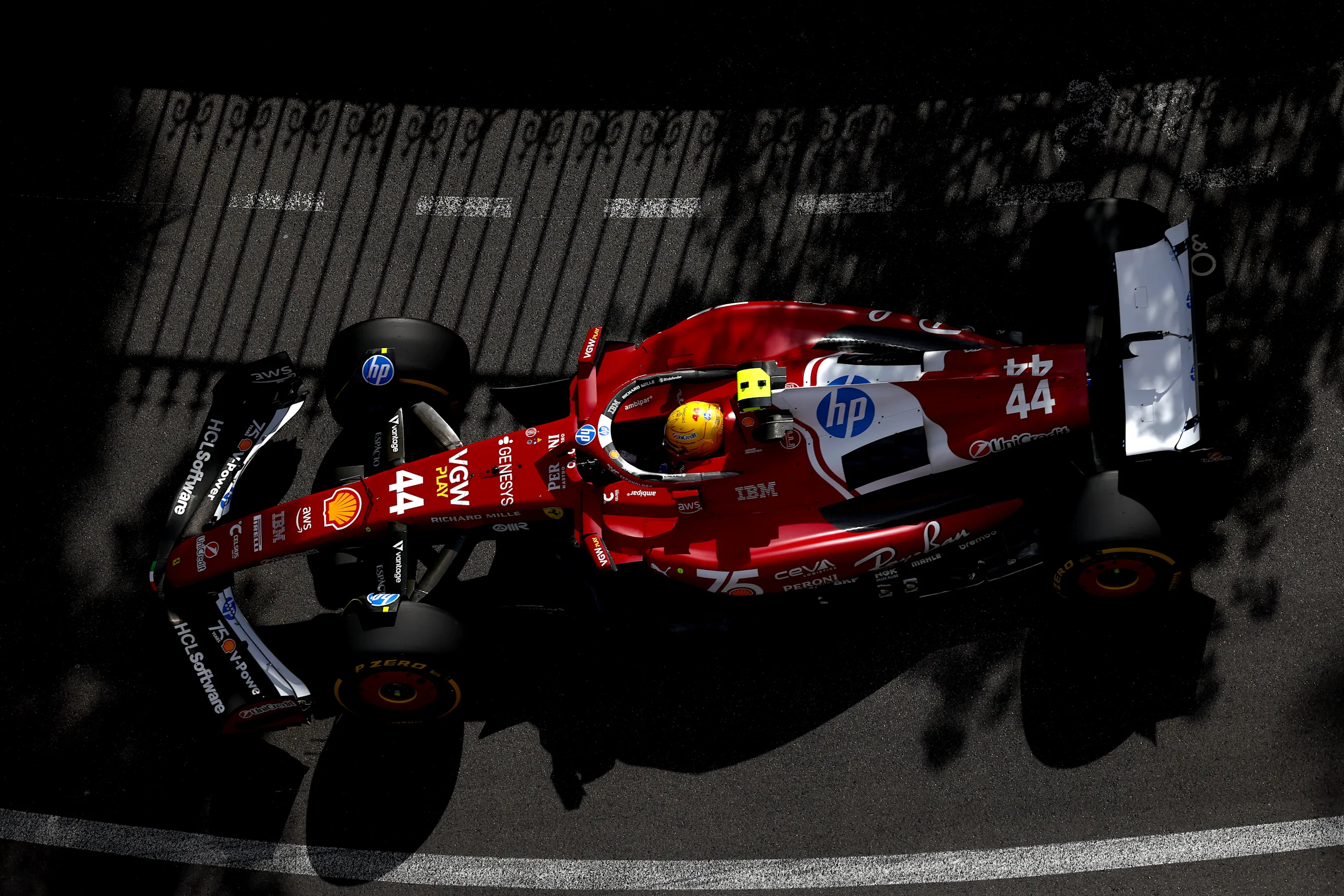 MONTE-CARLO, MONACO - MAY 23: Lewis Hamilton of Great Britain driving the (44) Scuderia Ferrari