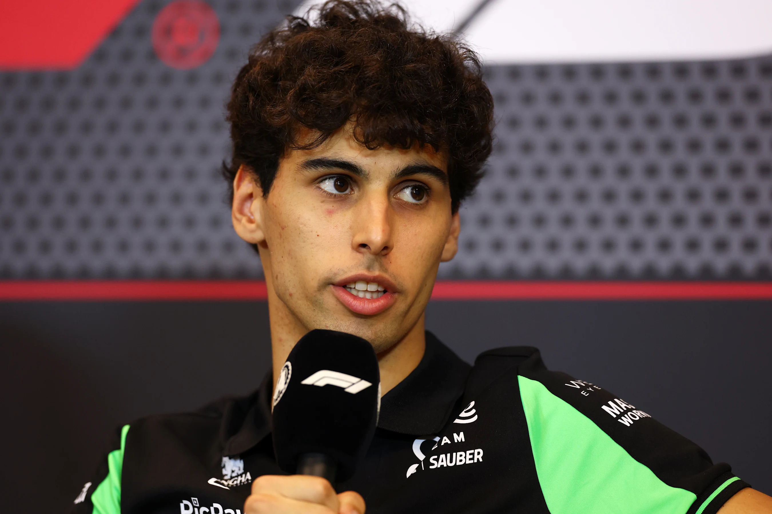MONTE-CARLO, MONACO - MAY 22: Gabriel Bortoleto of Brazil and Stake F1 Team Kick Sauber speaks in