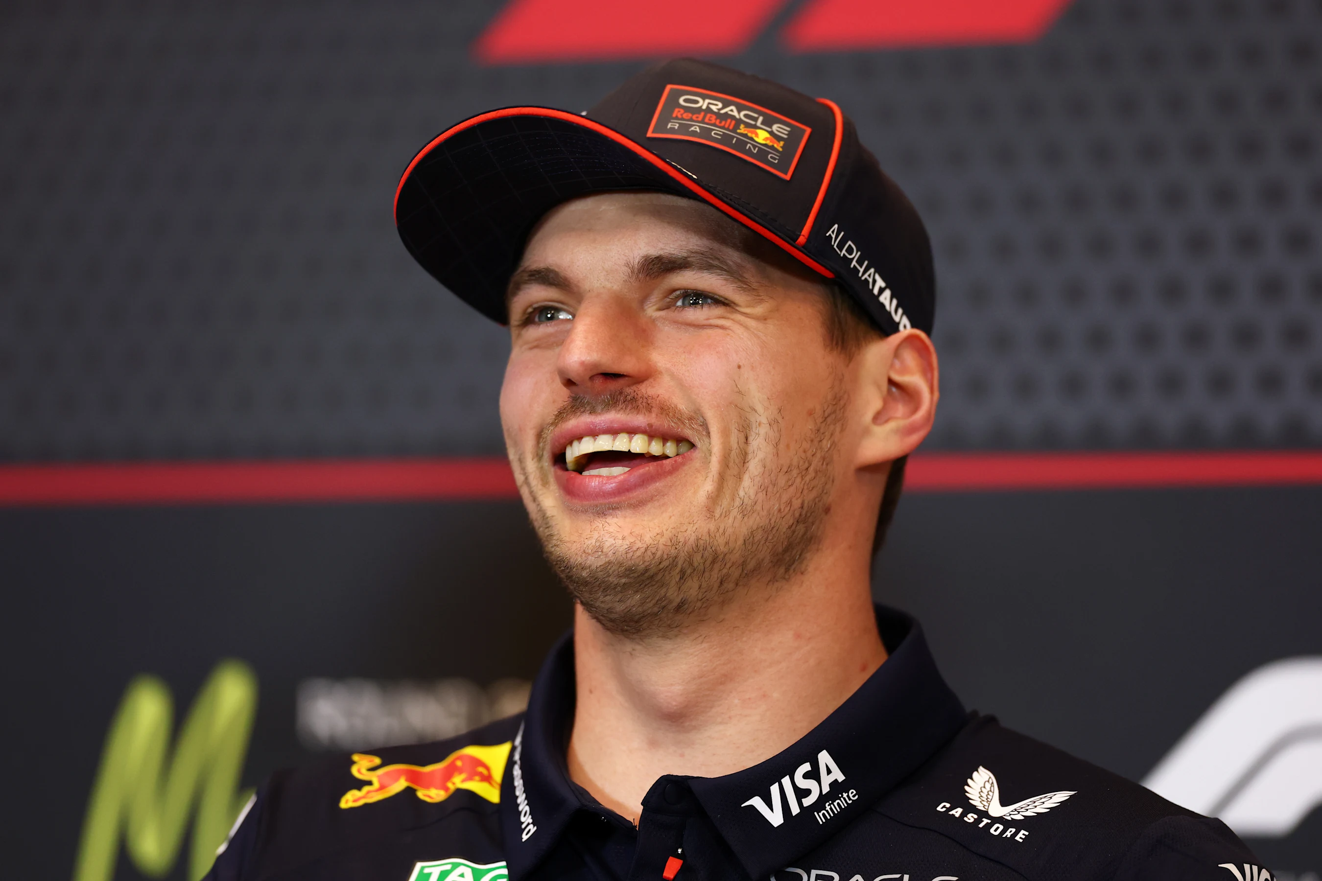 MONTE-CARLO, MONACO - MAY 22: Max Verstappen of the Netherlands and Oracle Red Bull Racing laughs