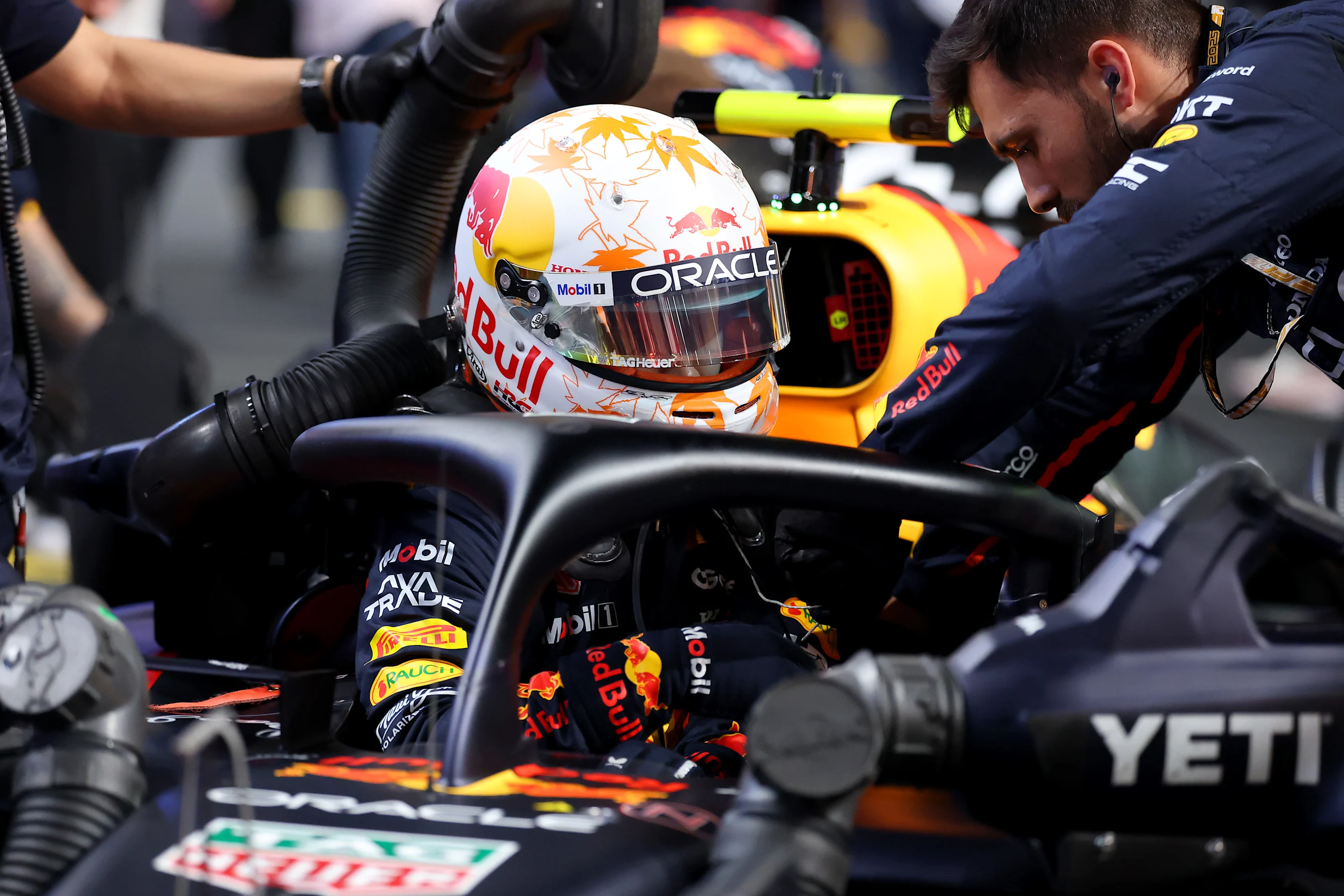 JEDDAH, SAUDI ARABIA - APRIL 20: Yuki Tsunoda of Japan and Oracle Red Bull Racing prepares to drive