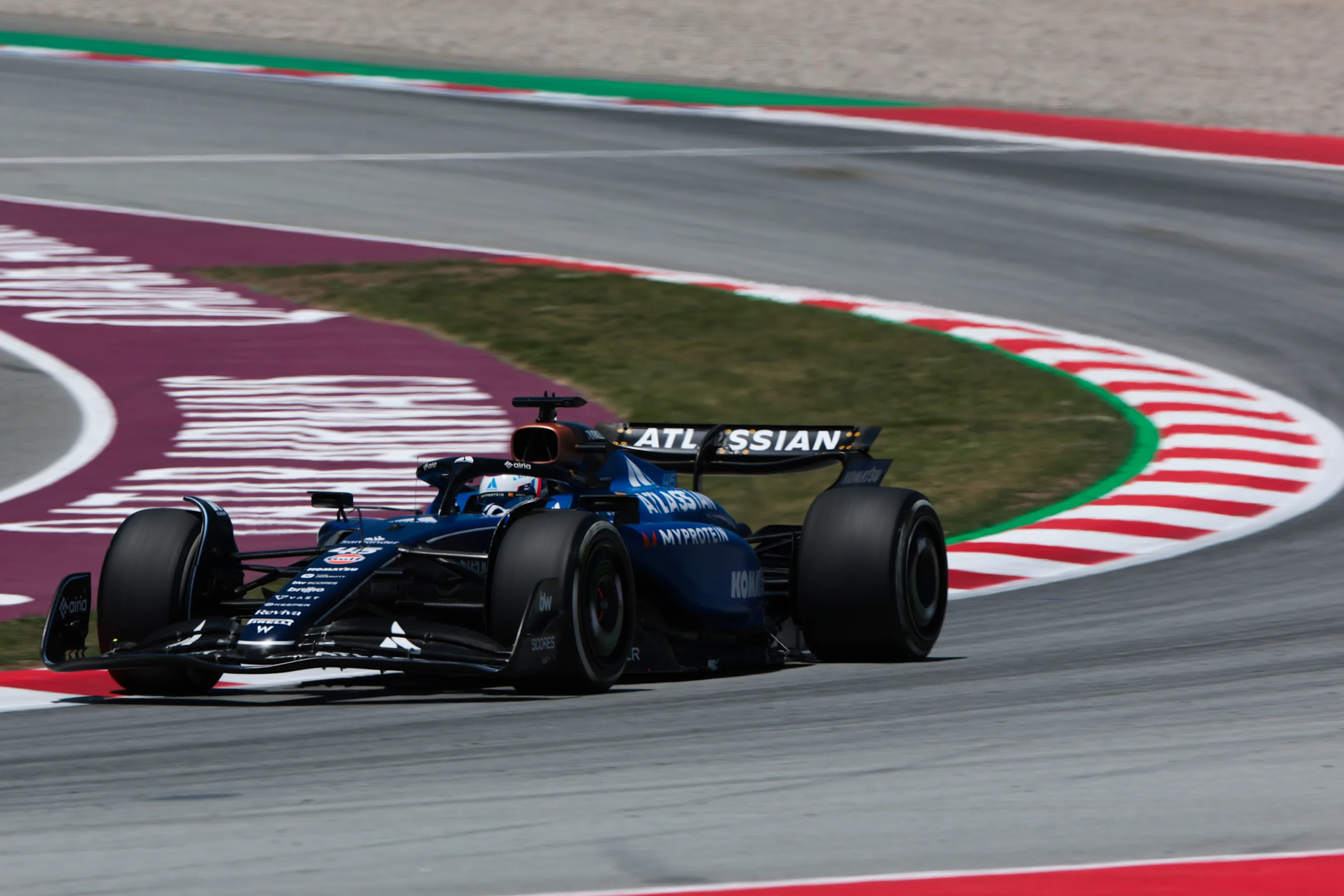 BARCELONA, SPAIN - MAY 30: Victor Martins of France driving the (45) Williams FW47 Mercedes on