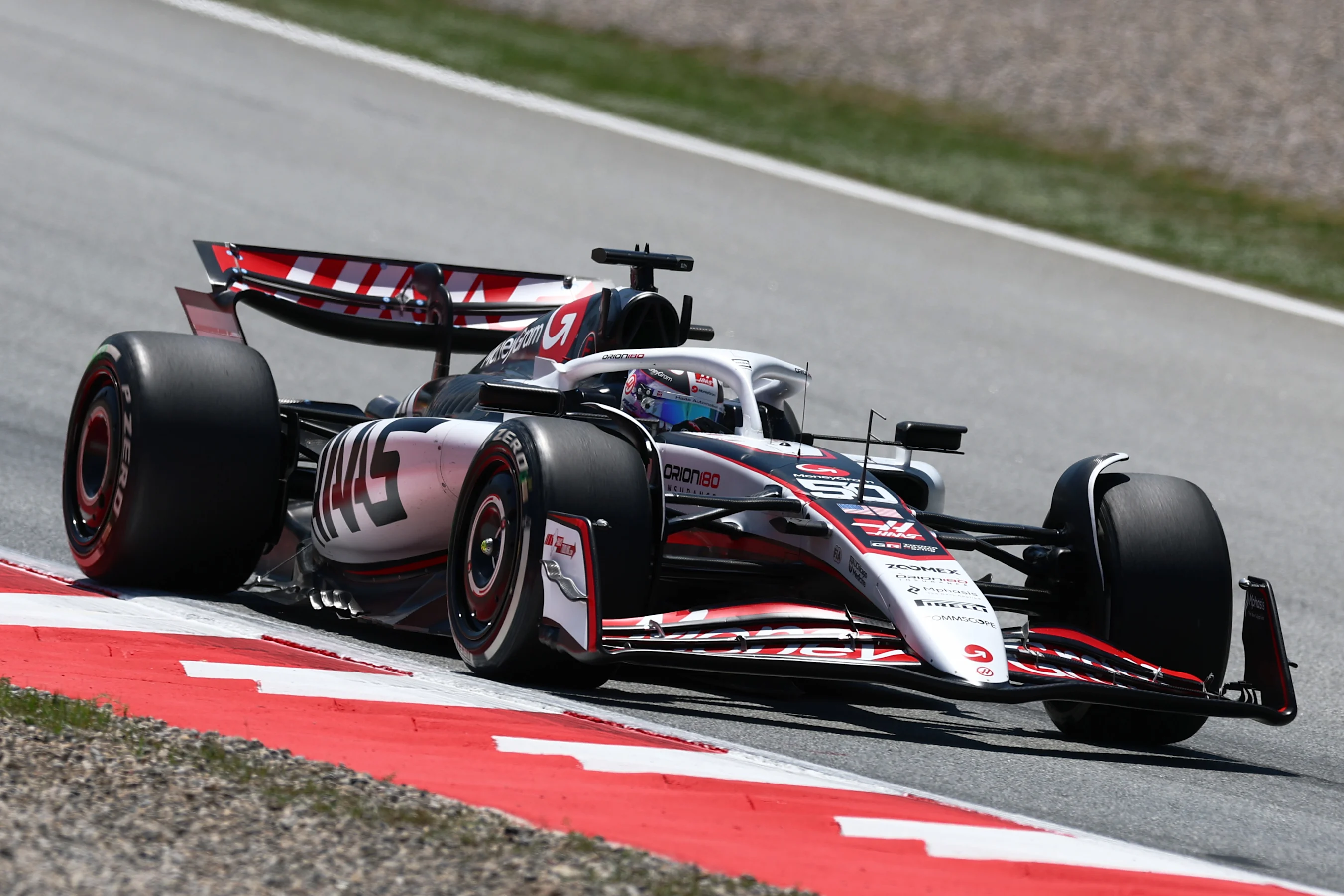 BARCELONA, SPAIN - MAY 30: Ryo Hirakawa of Japan driving the (50) Haas F1 VF-25 Ferrari on track