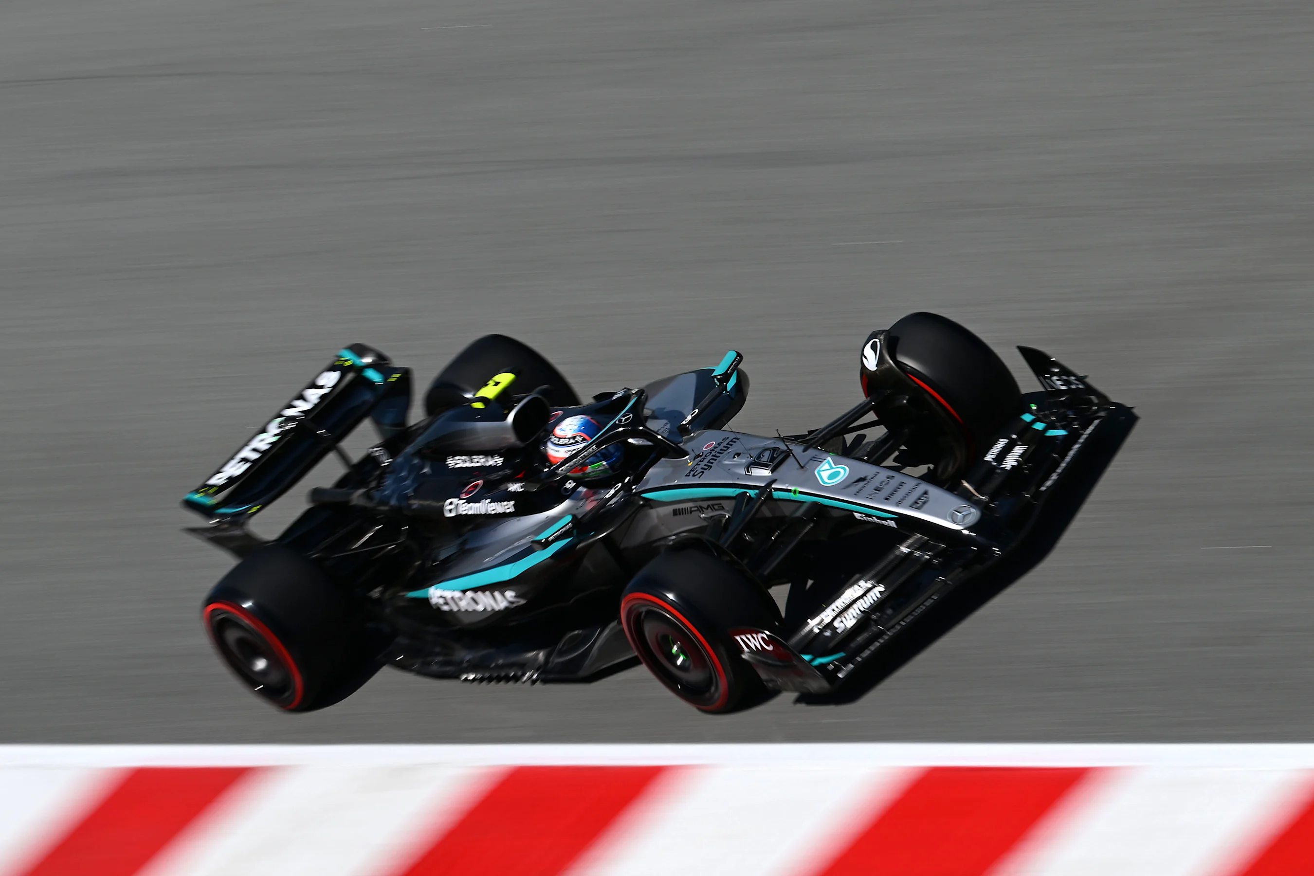 BARCELONA, SPAIN - MAY 31: Andrea Kimi Antonelli of Italy driving the (12) Mercedes AMG Petronas F1