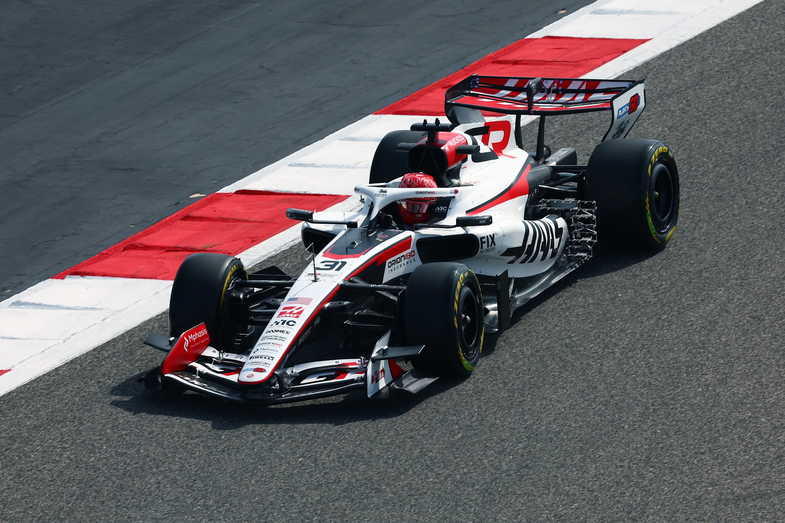 BAHRAIN, BAHRAIN - FEBRUARY 11: Esteban Ocon of France driving the (31) Haas F1 VF-26 Ferrari on