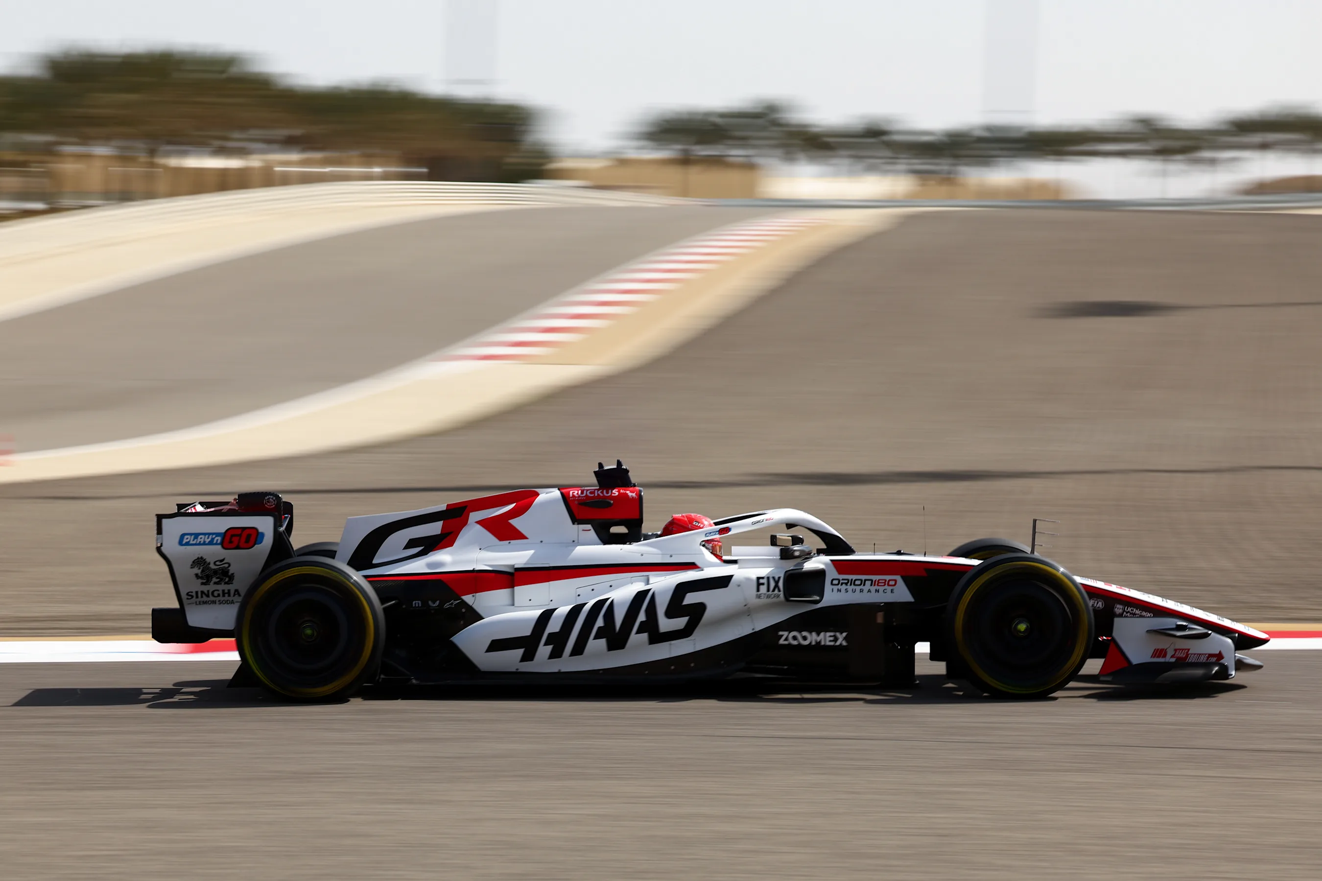 BAHRAIN, BAHRAIN - FEBRUARY 11: Esteban Ocon of France driving the (31) Haas F1 VF-26 Ferrari on
