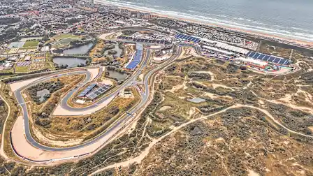 2021 Dutch Grand Prix Zandvoort aerial image - please credit Dromo Circuit Design