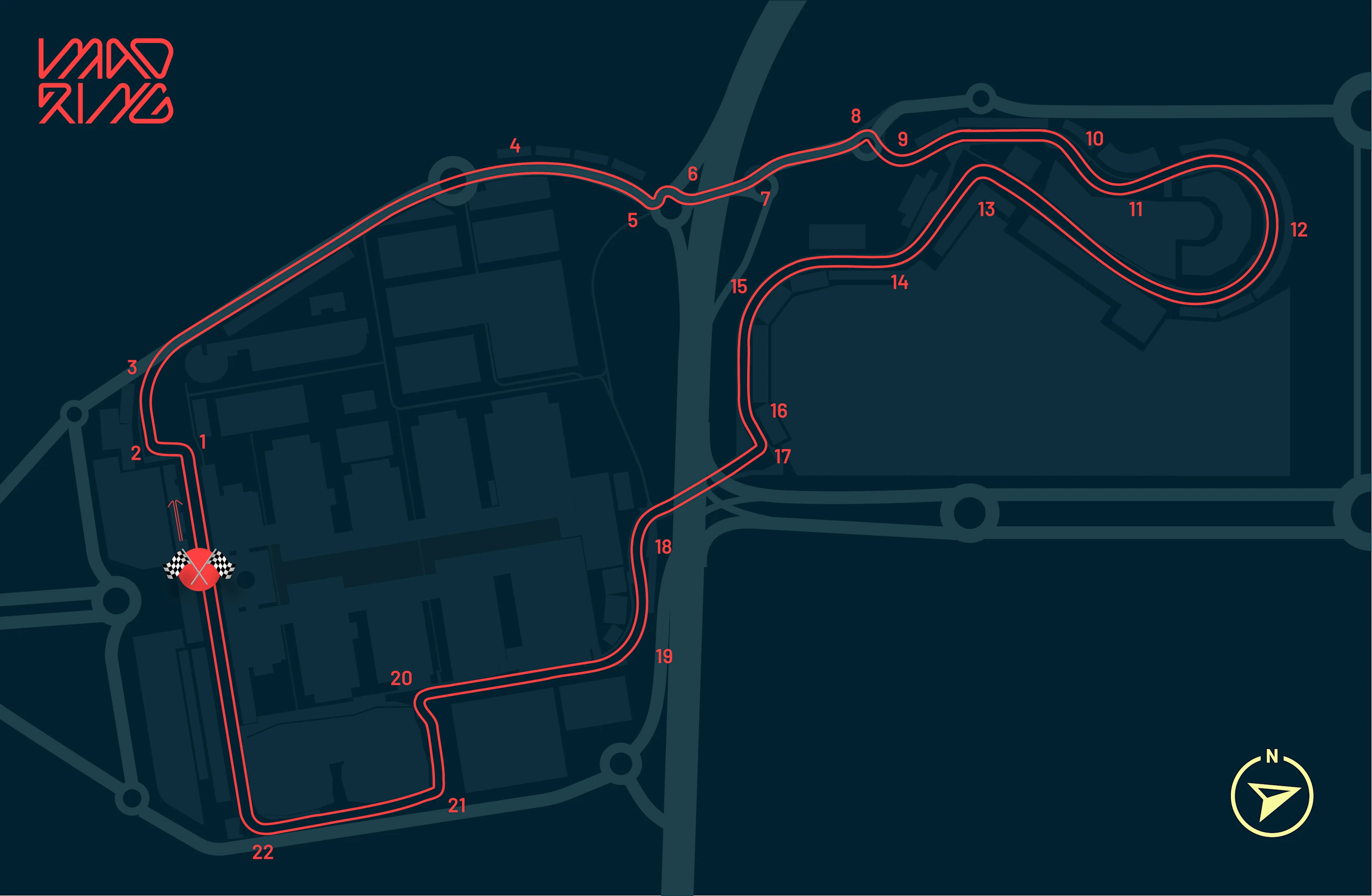 Circuitlay-out van Circuito De Madring