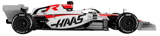 Haas F1 Team 2026 car, side view