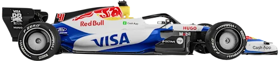 Racing Bulls 2026 car, side view