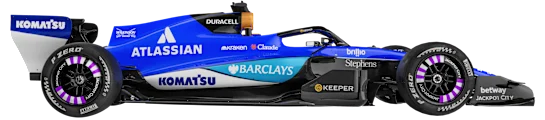 Williams 2026 car, side view