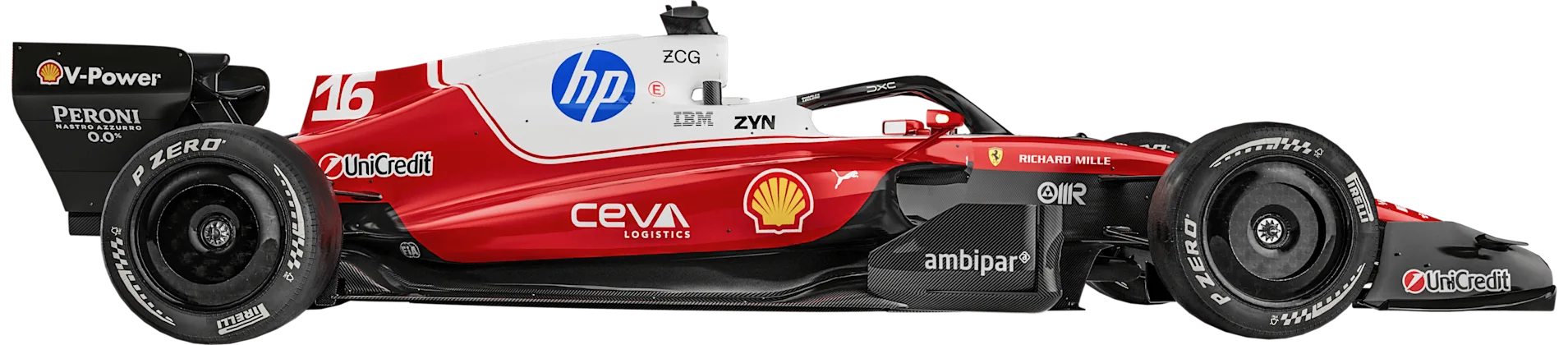 Ferrari 2026 car, side view