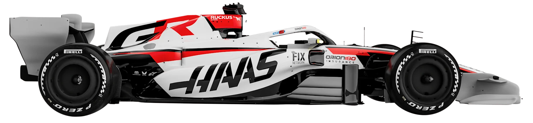 Haas F1 Team 2026 car, side view