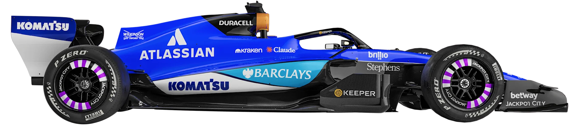 Williams 2026 car, side view