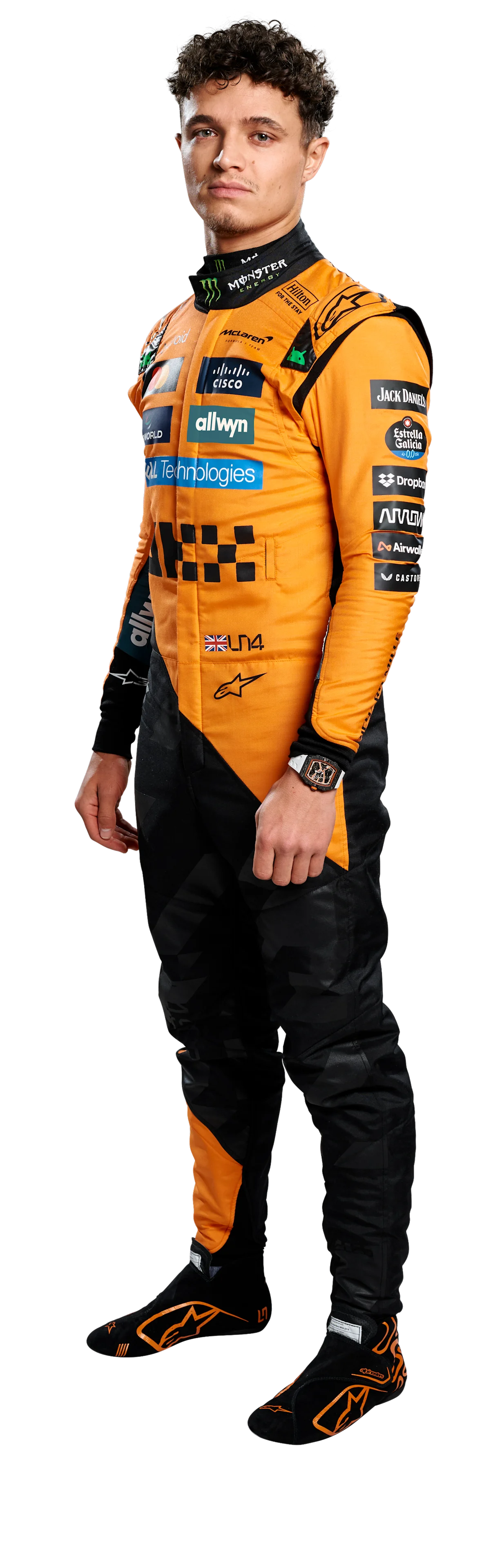 Lando Norris driver cutout
