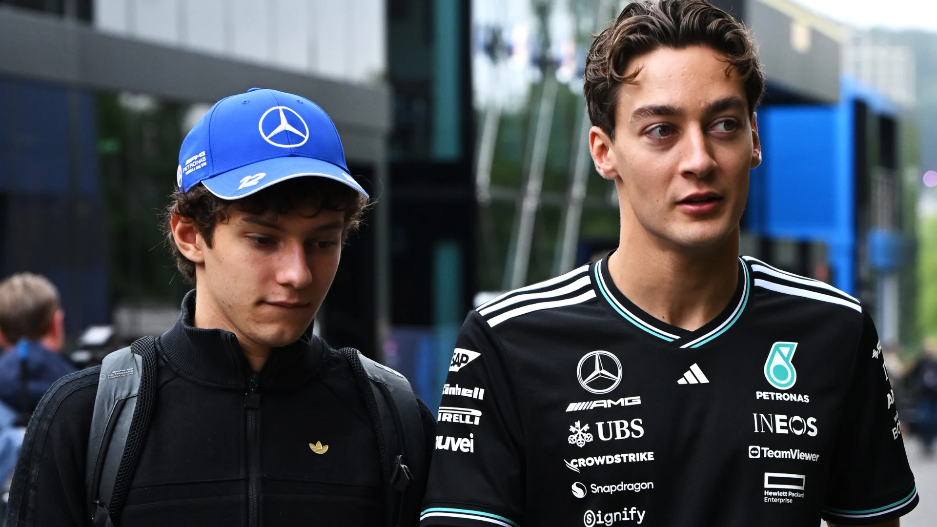 Russell and Antonelli offer update on Mercedes contract talks