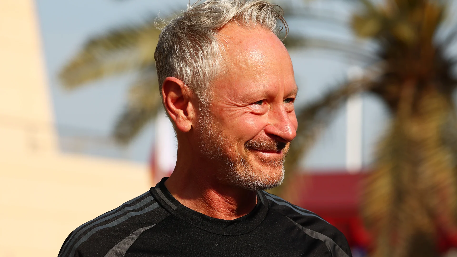 Audi team and car in Bahrain paddock