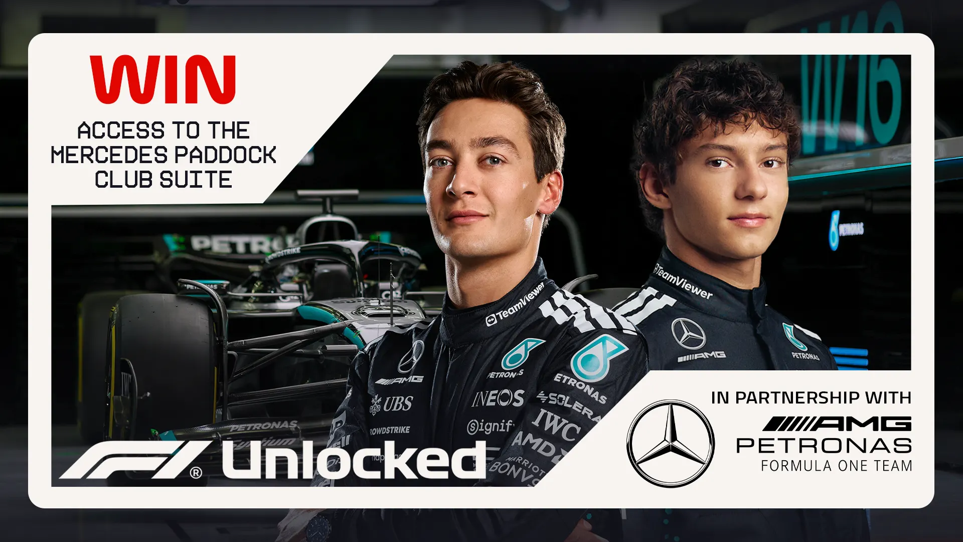 Win a VIP experience with Mercedes-AMG Petronas