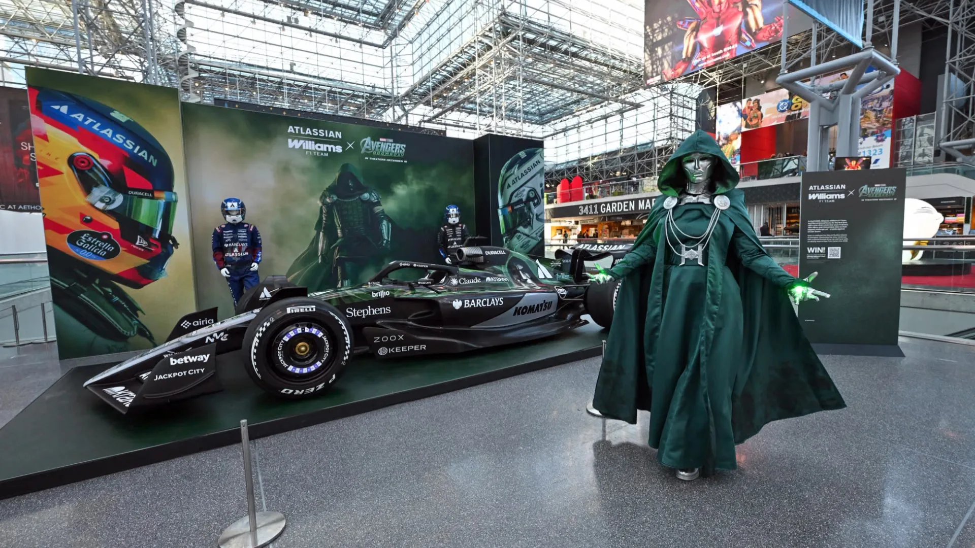 ウィリアムズ、マーベル・シネマティック・ユニバースとコラボ:『ドクター・ドゥーム』仕様のショーカーを披露