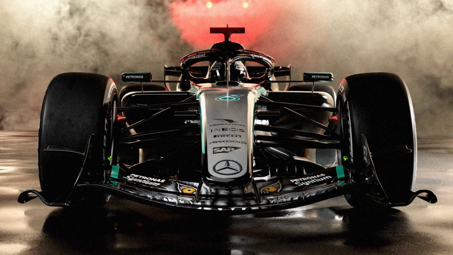 Mercedes show off wolf-inspired livery change for Japan