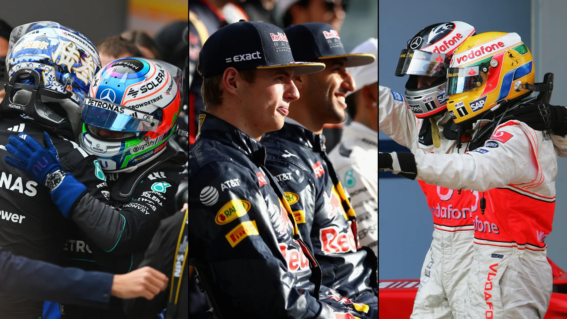 Young and experienced Formula 1 drivers battling for supremacy