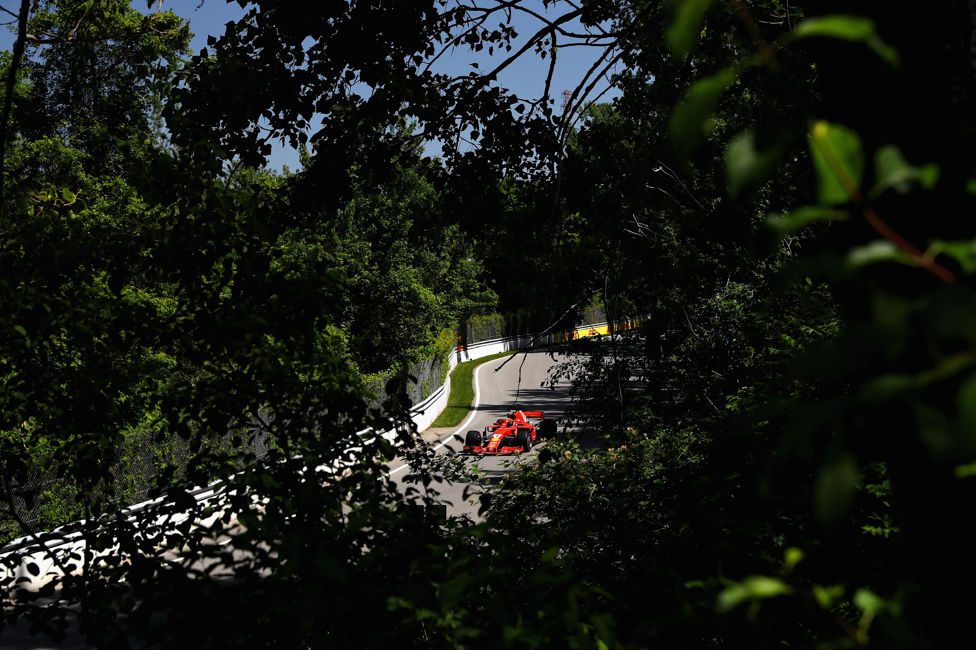 MONTREAL, QC - JUNE 08: Kimi Raikkonen of Finland driving the (7) Scuderia Ferrari SF71H on track