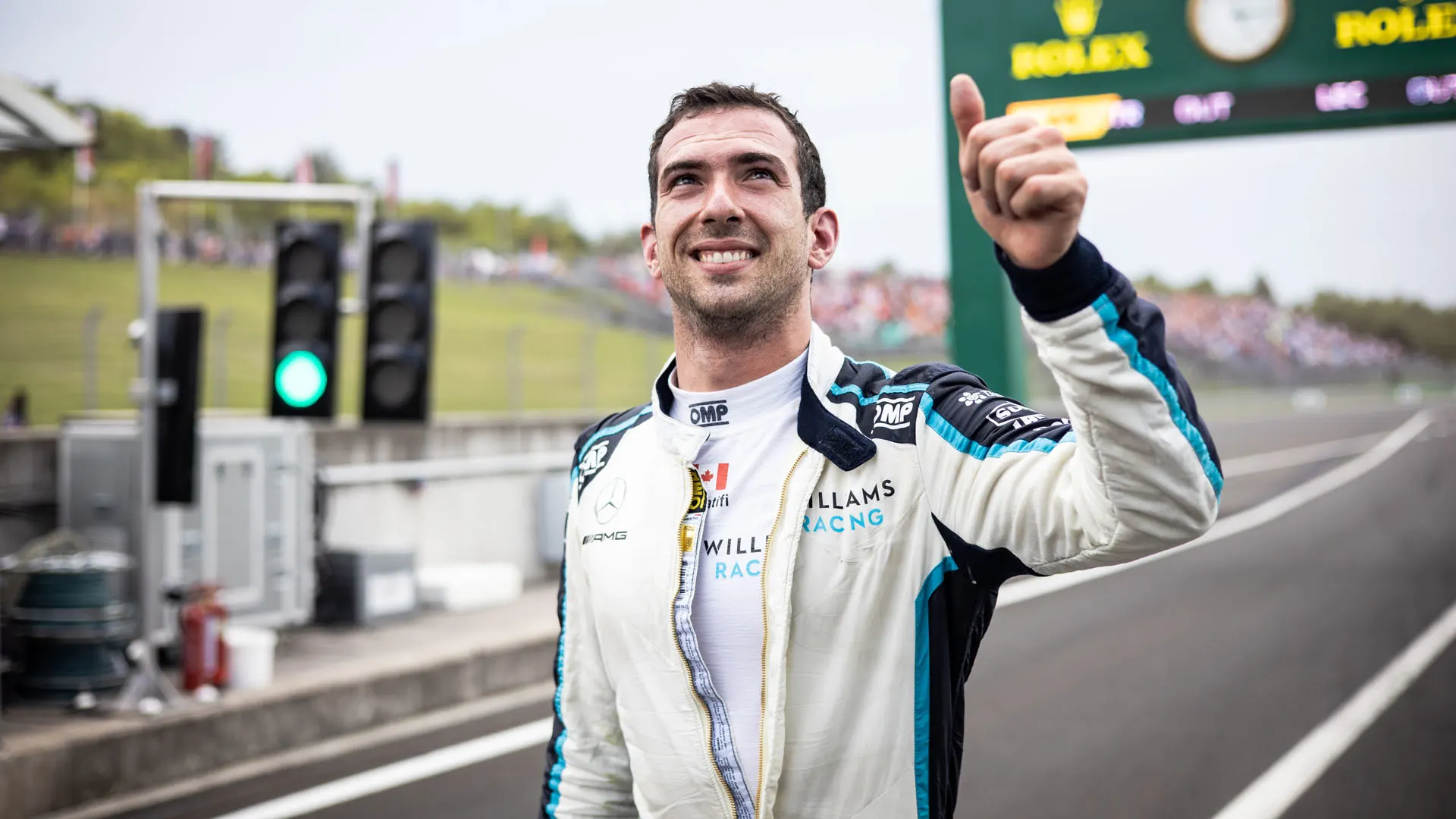 Nicholas Latifi (CDN) Williams Racing celebrates his eighth position.
Hungarian Grand Prix, Sunday