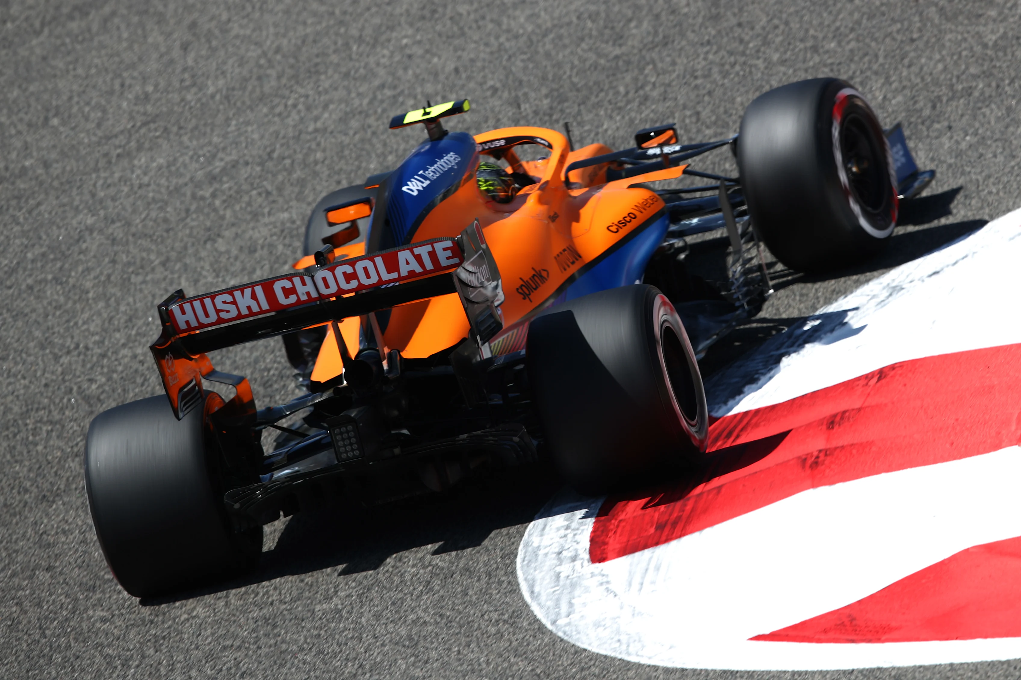 BAHRAIN, BAHRAIN - MARCH 14: Lando Norris of Great Britain driving the (4) McLaren F1 Team MCL35M