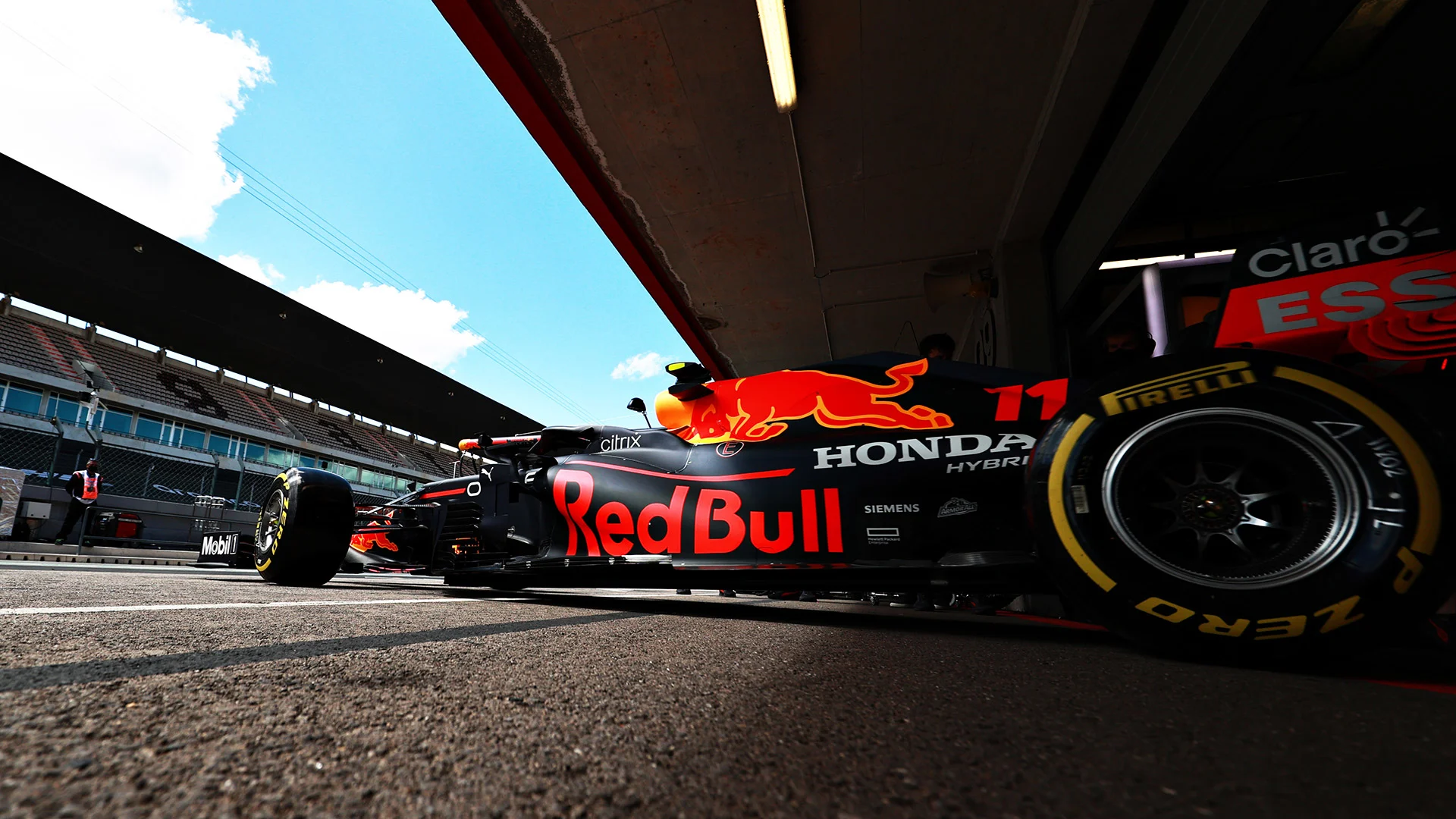 PORTIMAO, PORTUGAL - MAY 01: Sergio Perez of Mexico driving the (11) Red Bull Racing RB16B Honda