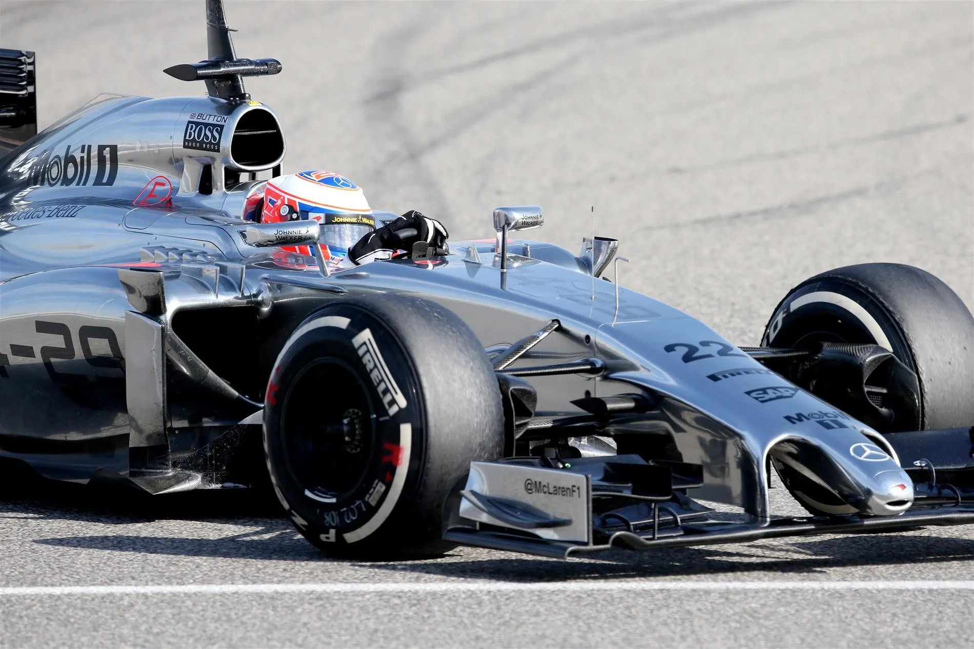 Jenson Button (GBR) McLaren MP4-29. Formula One Testing, Day Four, Bahrain International Circuit, Sakhir, Bahrain, Saturday, 22 February 2014 © Sutton Images. No reproduction without permission