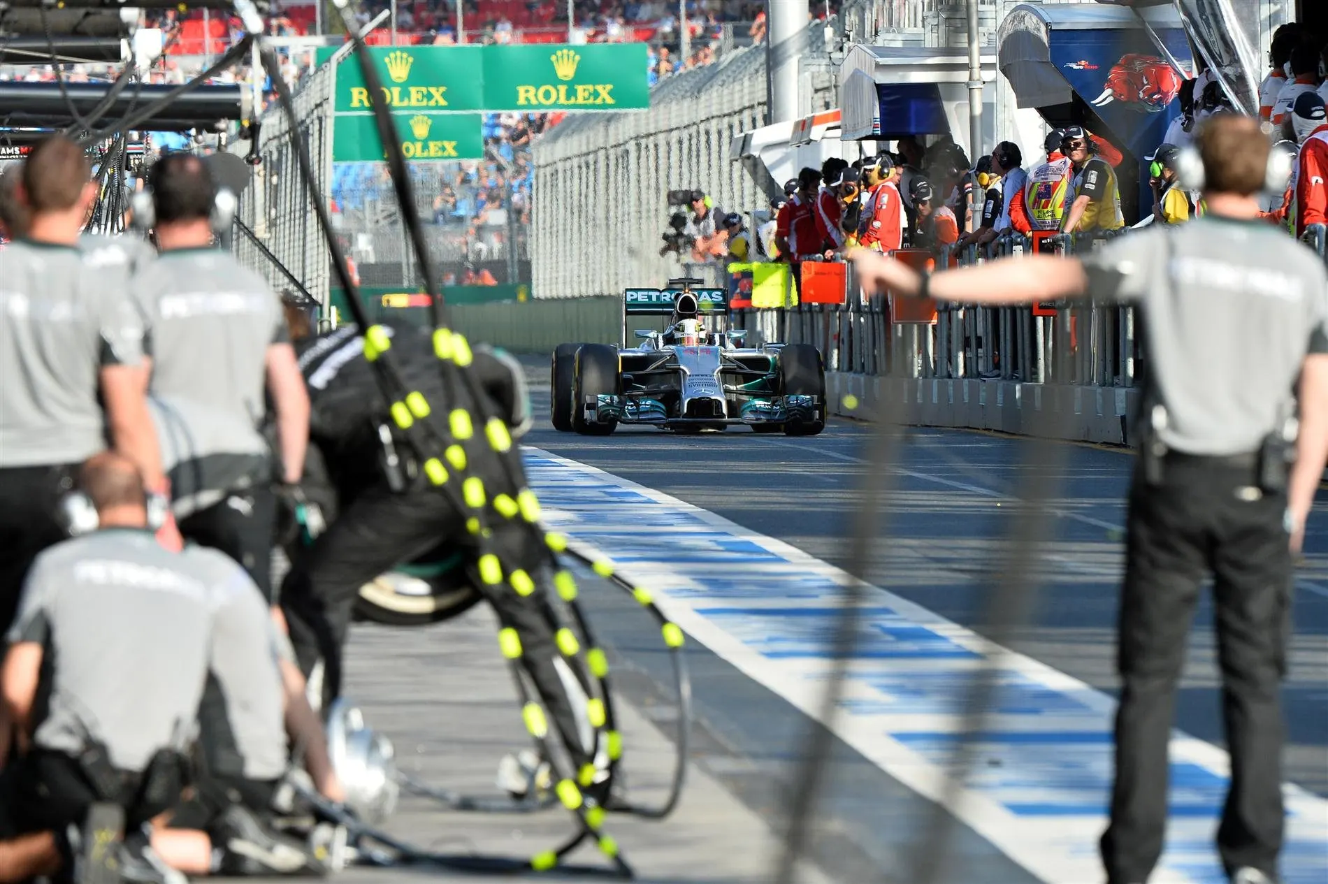 Lewis Hamilton (GBR) Mercedes AMG F1 W05. Formula One World Championship, Rd1, Australian Grand Prix, Practice, Albert Park, Melbourne, Australia, Friday, 14 March 2014