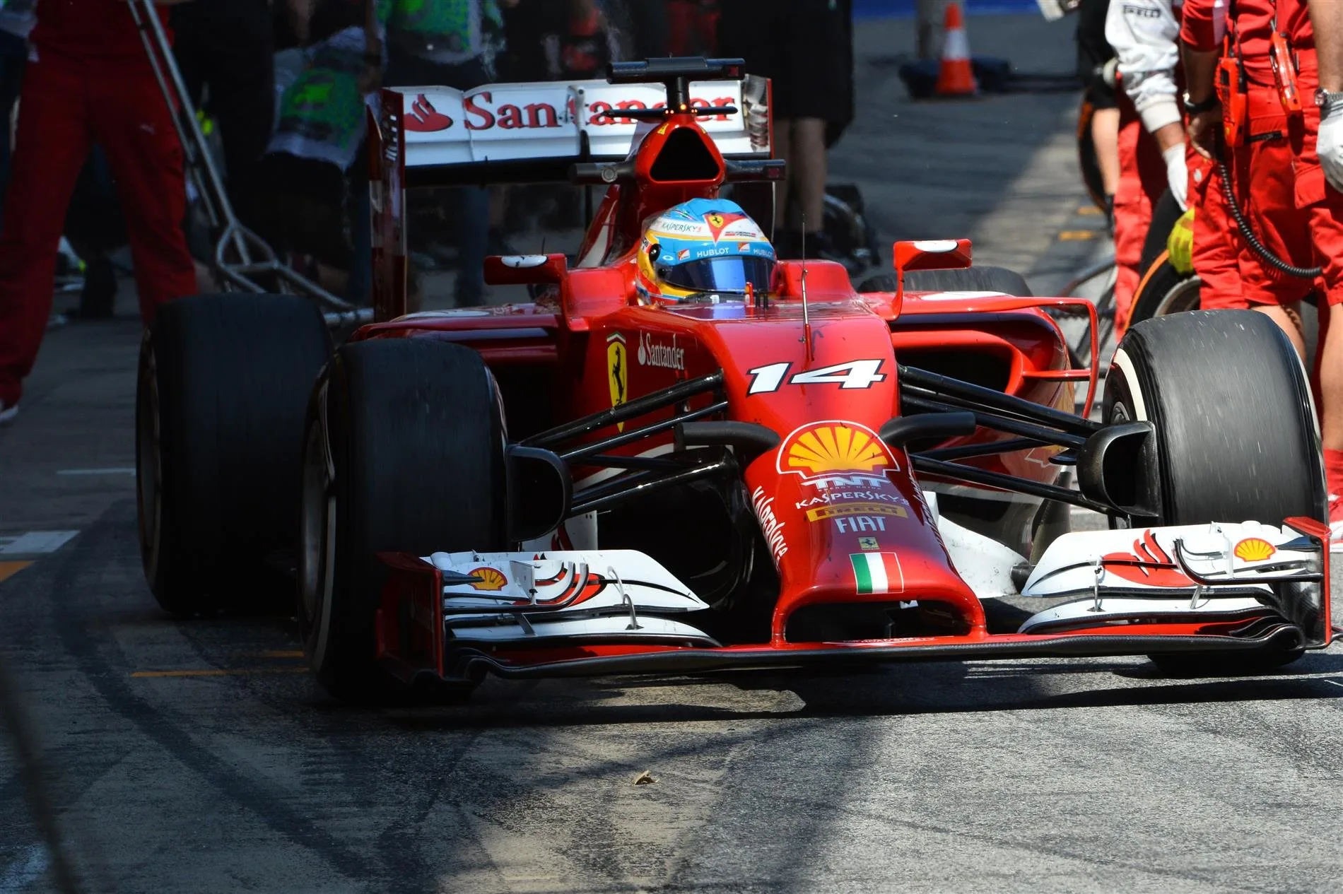 Fernando Alonso (ESP) Ferrari F14 T. Formula One World Championship, Rd5, Spanish Grand Prix, Practice, Barcelona, Spain, Friday, 9 May 2014. © Sutton Images