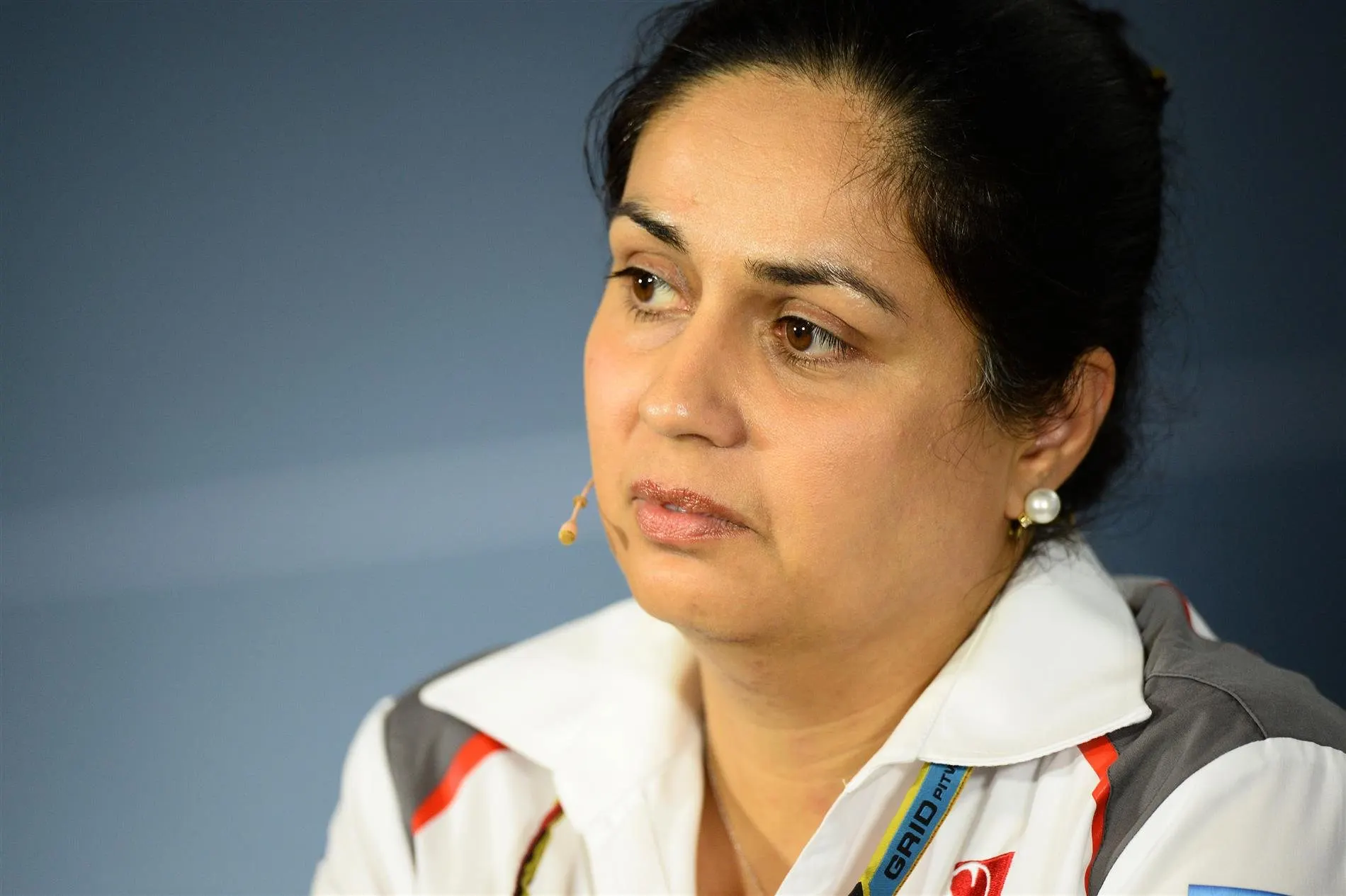 Monisha Kaltenborn (AUT) Sauber Team Prinicpal, in the Press Conference. Formula One World Championship, Rd14, Singapore Grand Prix, Marina Bay Street Circuit, Singapore, Practice, Friday, 19 September 2014