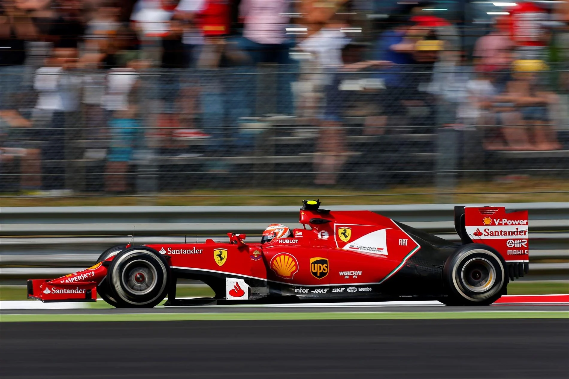 Kimi Raikkonen (FIN) Ferrari F14 T. Formula One World Championship, Rd13, Italian Grand Prix, Monza, Italy, Race Day, Sunday, 7 September 2014