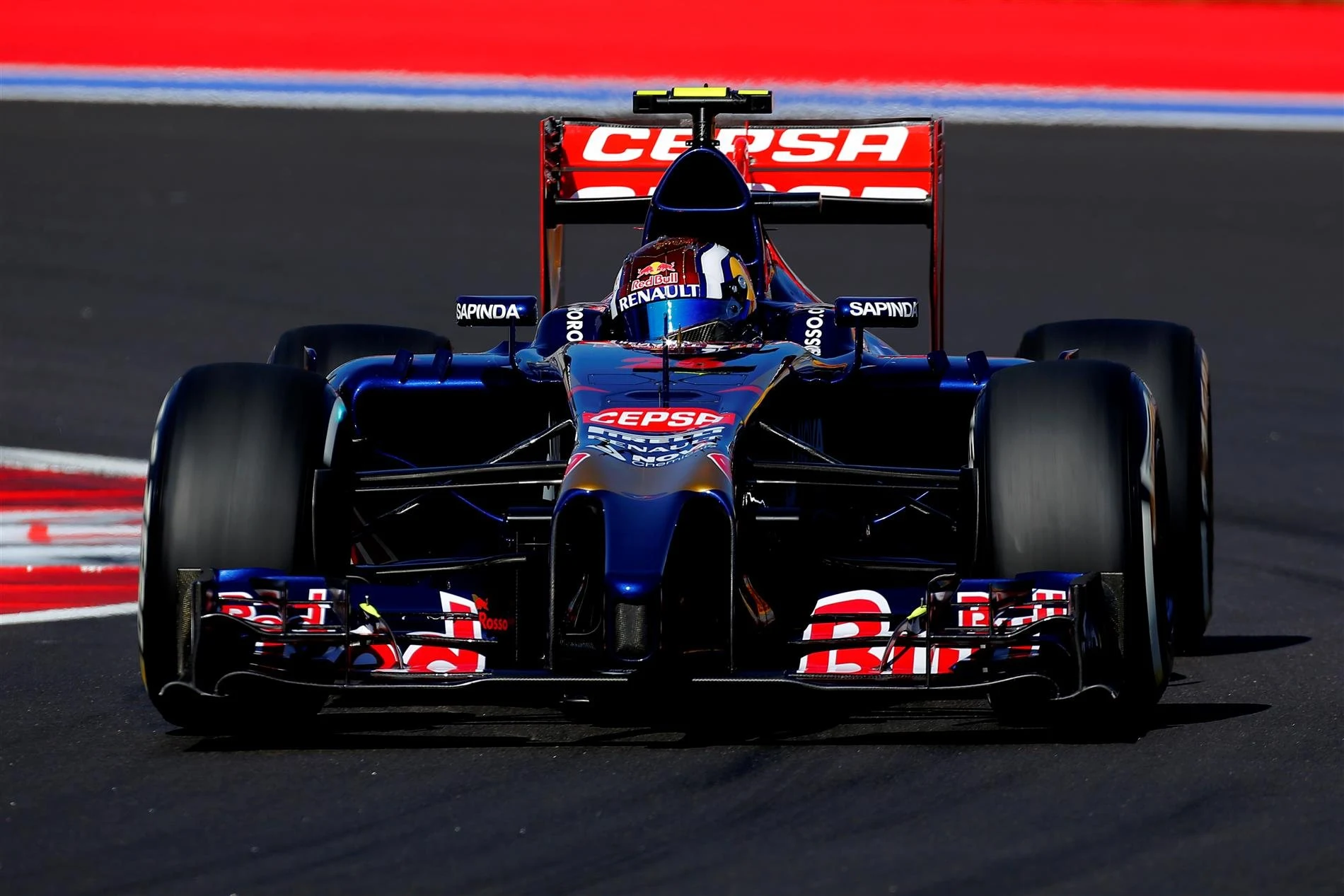 Daniil Kvyat (RUS) Scuderia Toro Rosso STR8. Formula One World Championship, Rd16, Russian Grand Prix, Practice, Sochi Autodrom, Sochi, Krasnodar Krai, Russia, Friday, 10 October 2014