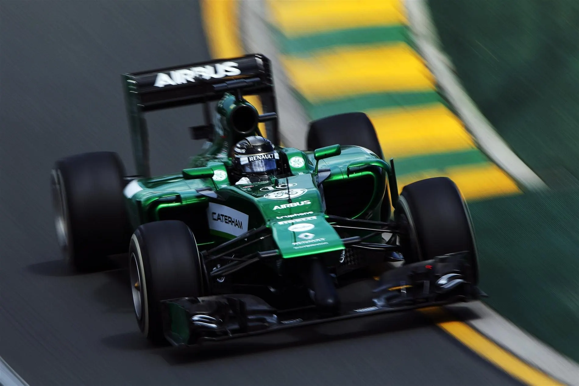 Kamui Kobayashi (JPN) Caterham CT05. Formula One World Championship, Rd1, Australian Grand Prix, Qualifying, Albert Park, Melbourne, Australia, Saturday, 15 March 2014