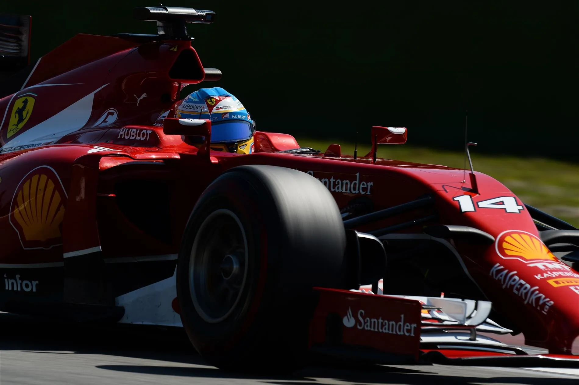 Fernando Alonso (ESP) Ferrari F14 T. Formula One World Championship, Rd10, German Grand Prix, Qualifying, Hockenheim, Germany, Saturday, 19 July 2014