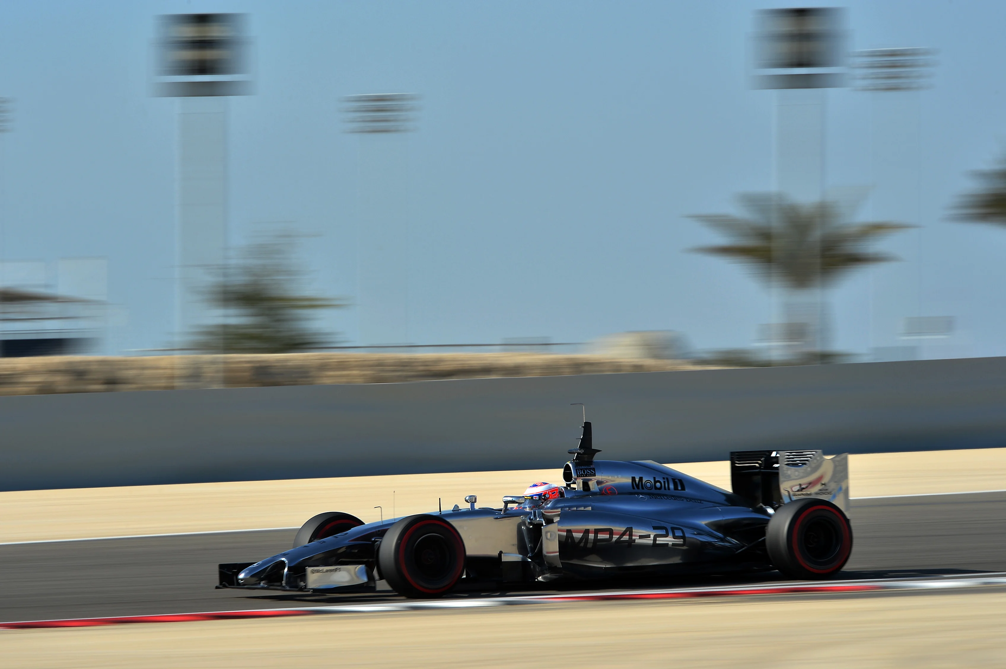 Jenson Button (GBR) McLaren MP4-29. Formula One Testing, Day Three, Bahrain International Circuit, Sakhir, Bahrain, Friday, 21 February 2014 © Sutton Images. No reproduction without permission