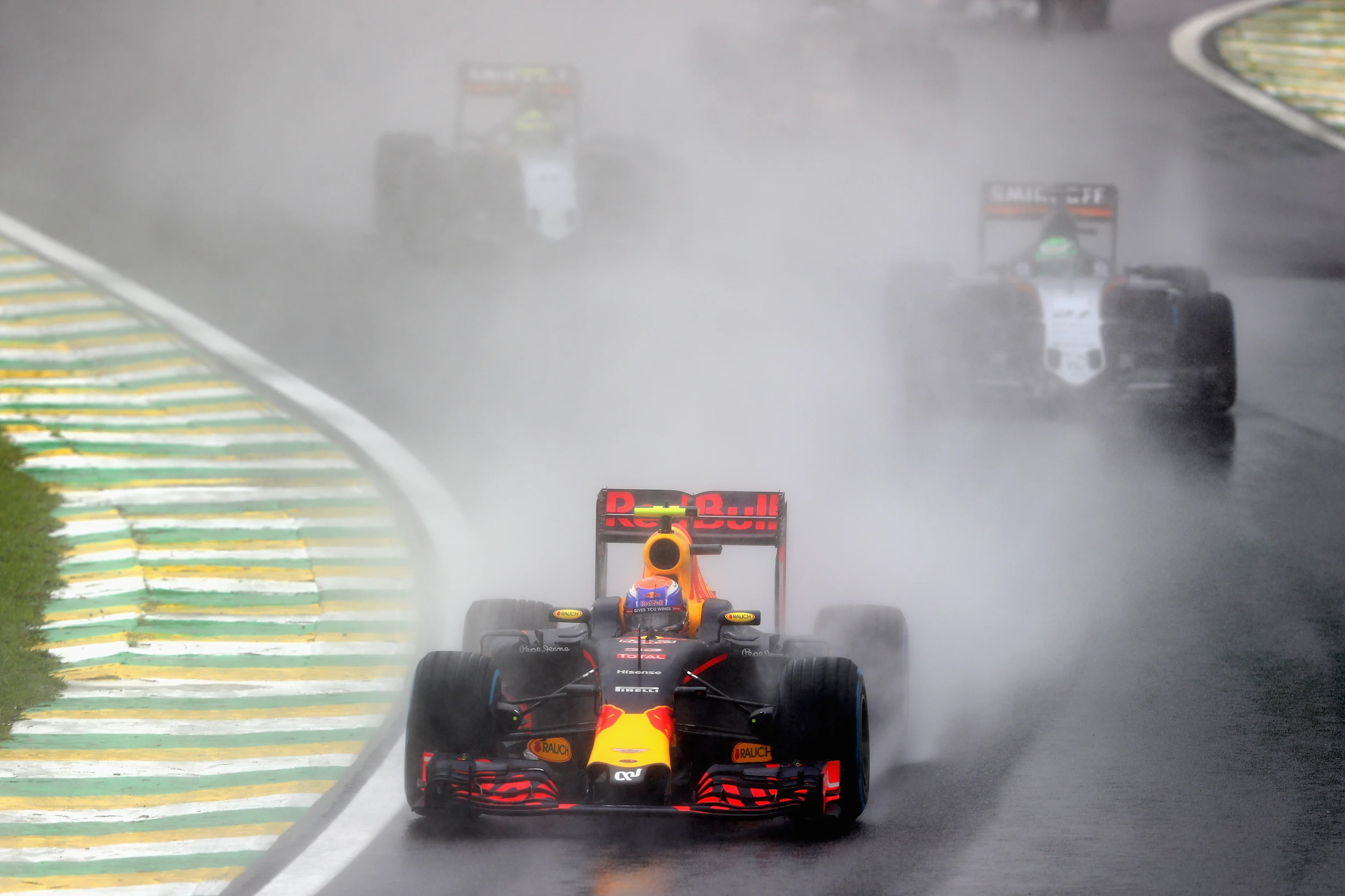 SAO PAULO, BRAZIL - NOVEMBER 13: Max Verstappen of the Netherlands driving the (33) Red Bull