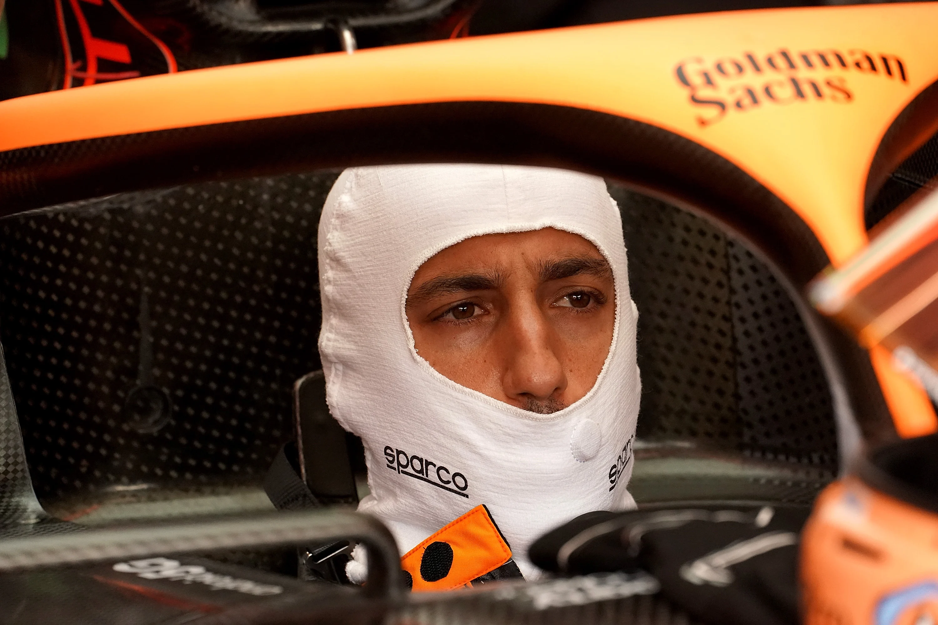 LE CASTELLET, FRANCE - JULY 23: Daniel Ricciardo (AUS), McLaren takes part in the practice session at the Circuit Paul Ricard ahead of the Formula 1 Lenovo Grand Prix de France in Le Castellet, France on July 22, 2022. (Photo by Hasan Bratic/Anadolu Agency via Getty Images)