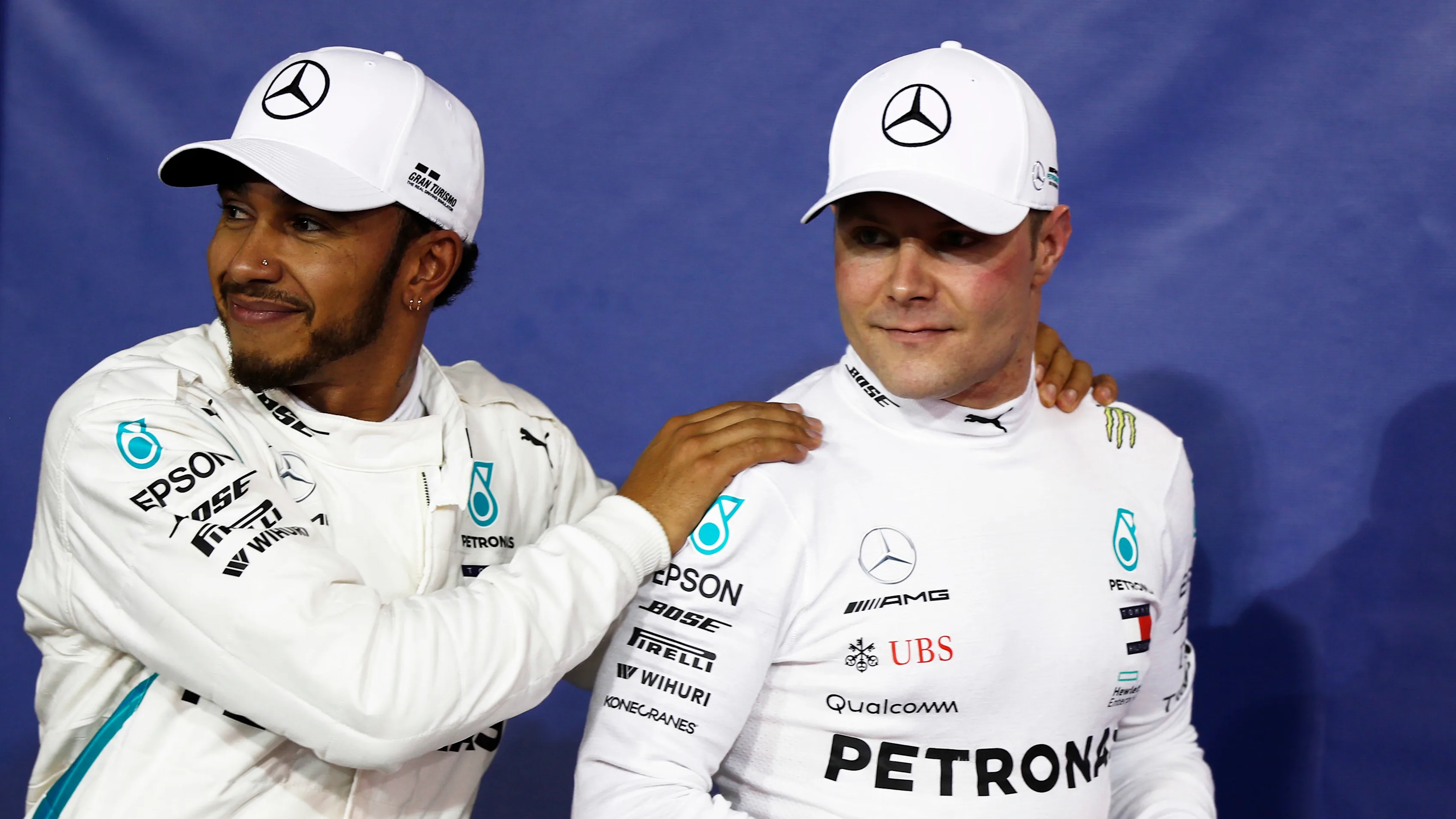 YAS MARINA CIRCUIT, UNITED ARAB EMIRATES - NOVEMBER 24: Lewis Hamilton, Mercedes AMG F1, with