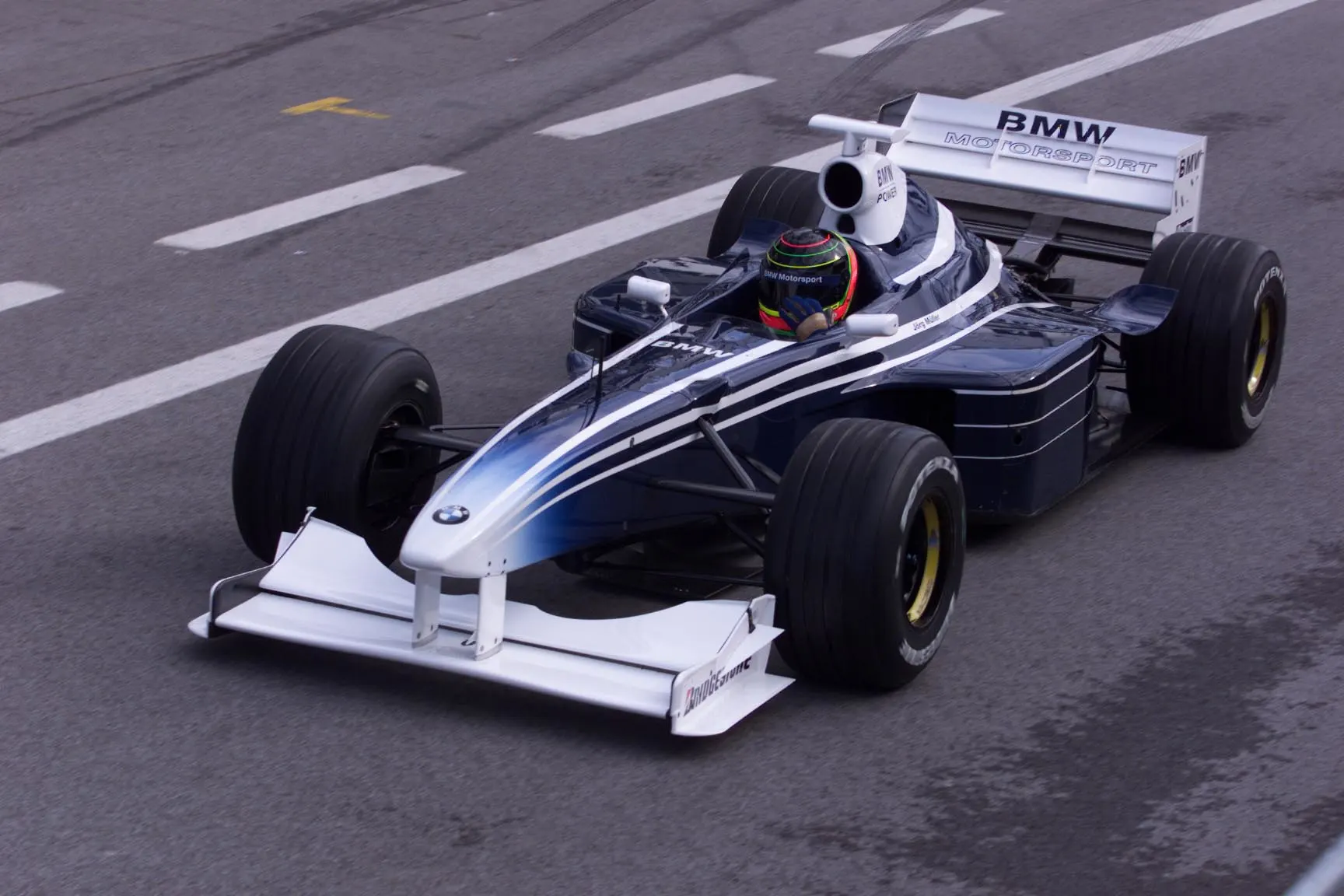 FORMULA ONE TESTING. 5/10/99. A1-RING, AUSTRIA. JORG MULLER TEST DRIVES THE BMW POWERED REVISED