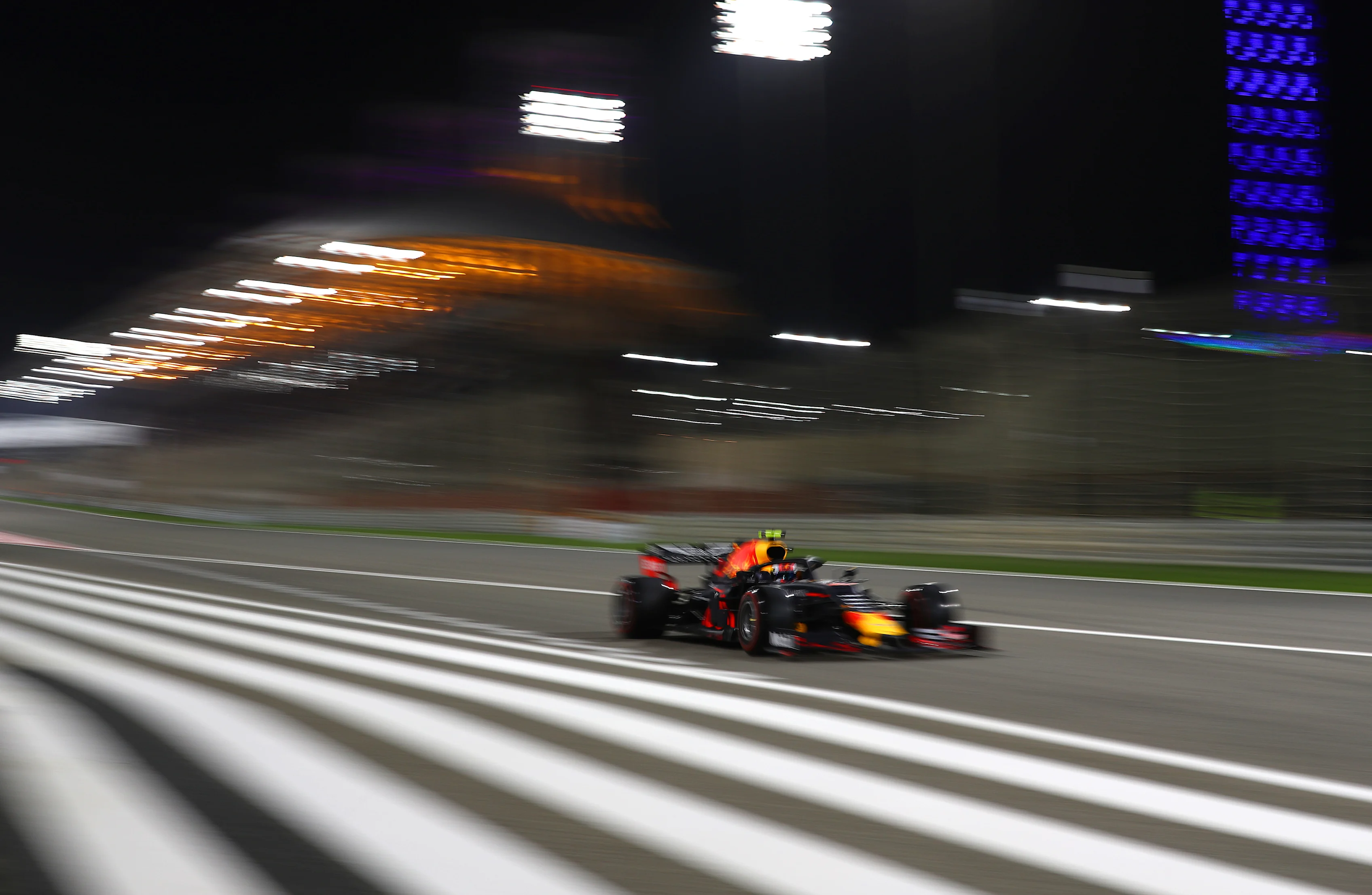 BAHRAIN, BAHRAIN - MARCH 31: Pierre Gasly of France driving the (10) Aston Martin Red Bull Racing