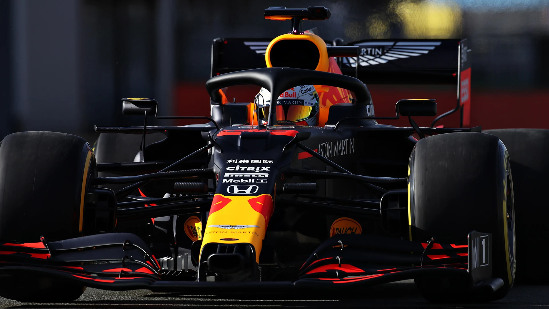 NORTHAMPTON, ENGLAND - FEBRUARY 12: Max Verstappen of the Netherlands driving the (33) Aston Martin