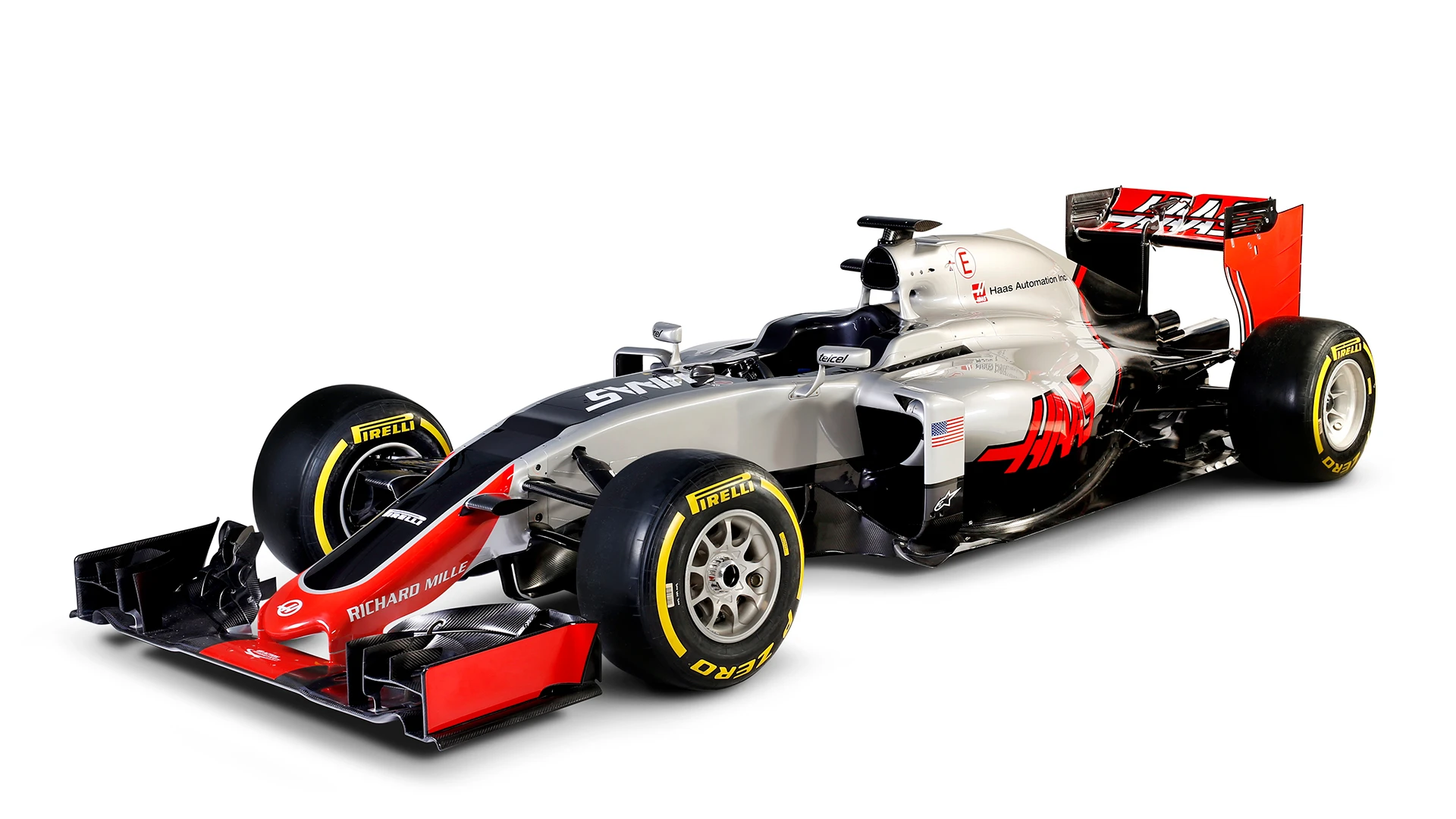 2016: Gene Haas's eponymous outfit unveiled their first car on February 21, 2016. Called the VF-16, the name was an homage to Haas' first CNC machine, the VF-1 - while it also unofficially stood for "Very First One" according to Haas himself. 