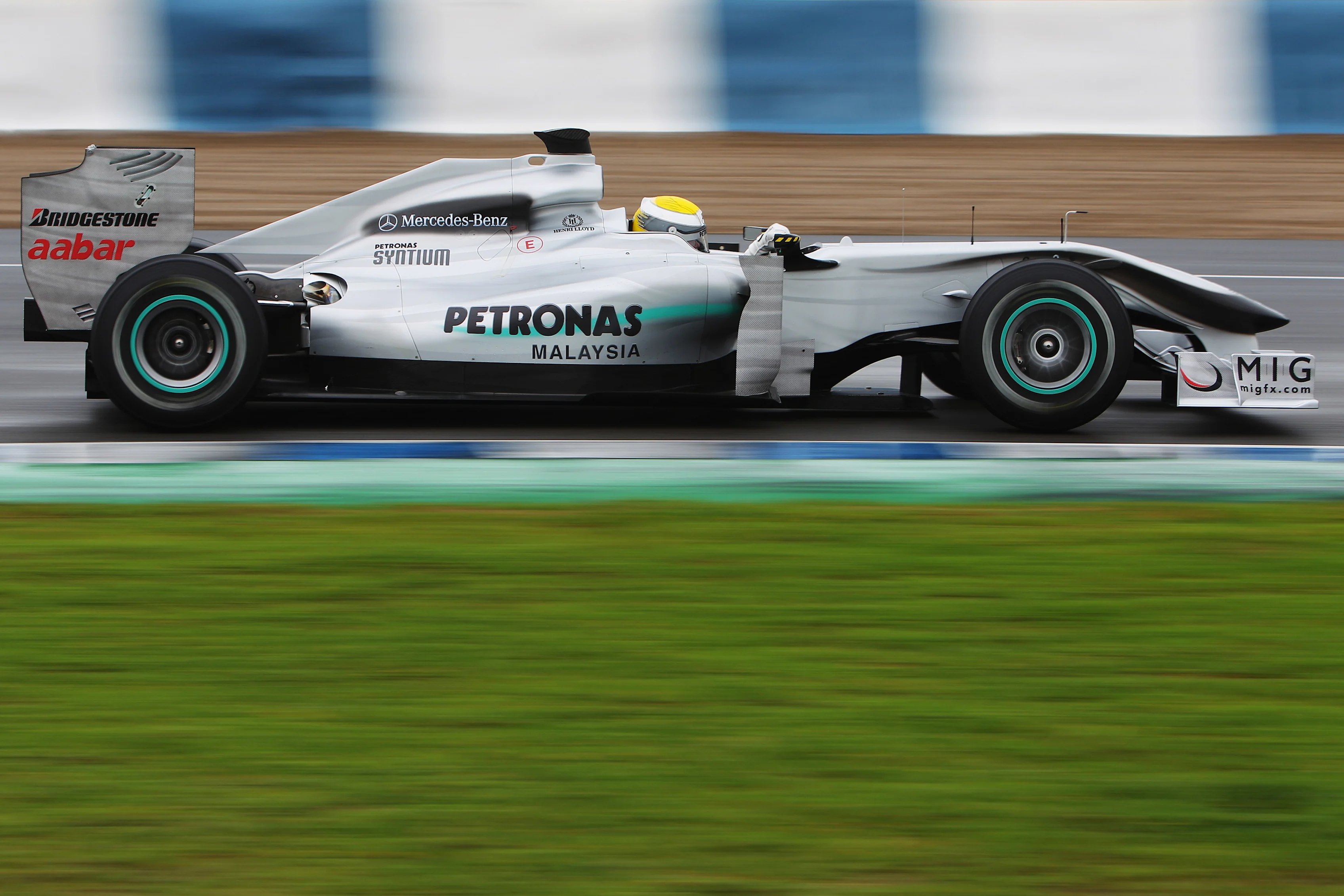 2010: Mercedes' first modern Grand Prix challenger, the MGP W01, was born out of a buyout of shock 2009 champions Brawn GP. Drivers Nico Rosberg and Michael Schumacher took the team to fourth in the championship, but would have to wait for a race win. On his return to F1 after a three-year hiatus, Michael Schumacher said: "It has been a lot of effort into this design. Mercedes has tried to create a lot of memories from the past to replicate what is the Silver Arrow..."