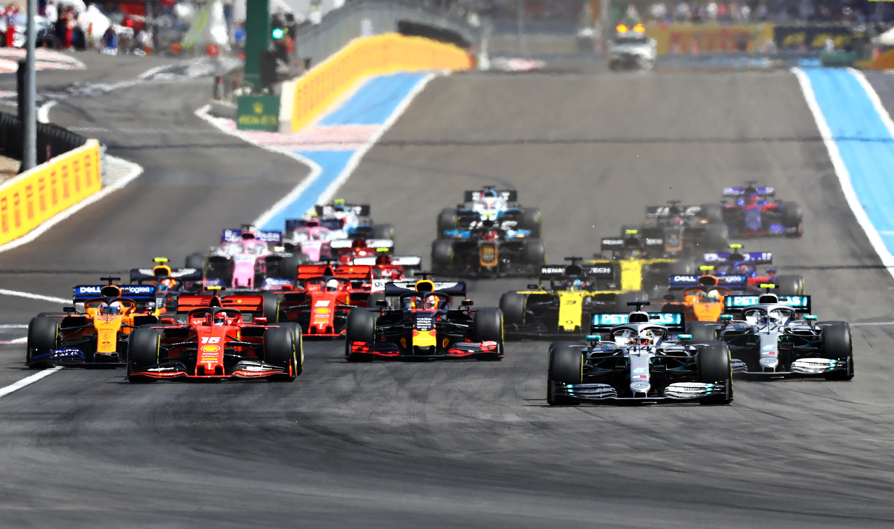 LE CASTELLET, FRANCE - JUNE 23: Lewis Hamilton of Great Britain driving the (44) Mercedes AMG
