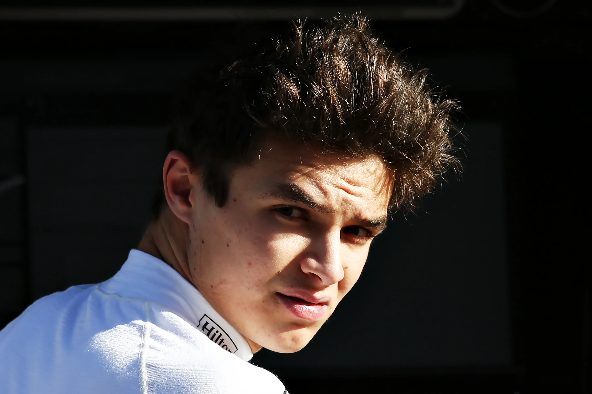 BARCELONA, SPAIN - FEBRUARY 27: Lando Norris of Great Britain and McLaren F1 looks on in the