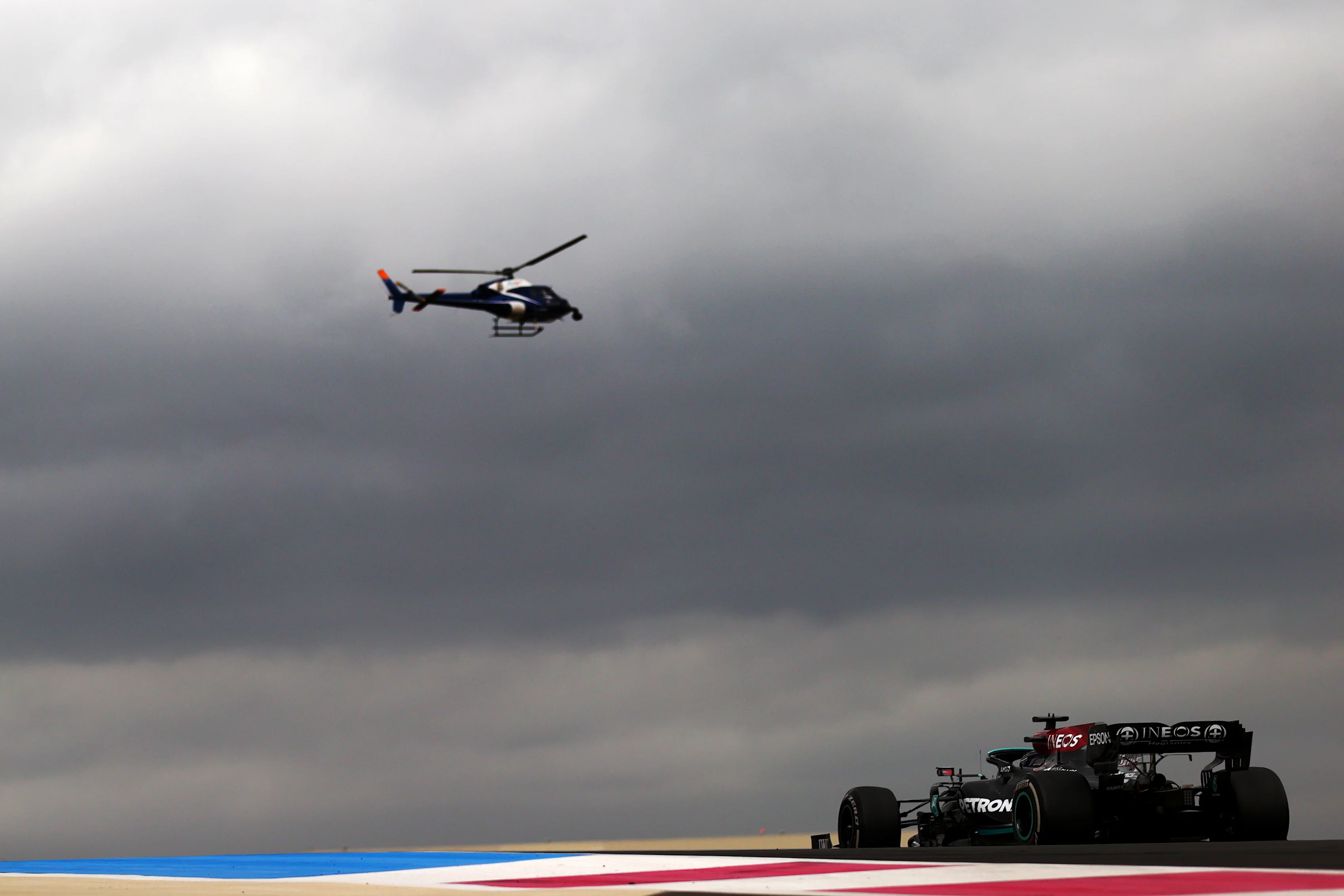 LE CASTELLET, FRANCE - JUNE 20: Lewis Hamilton of Great Britain driving the (44) Mercedes AMG