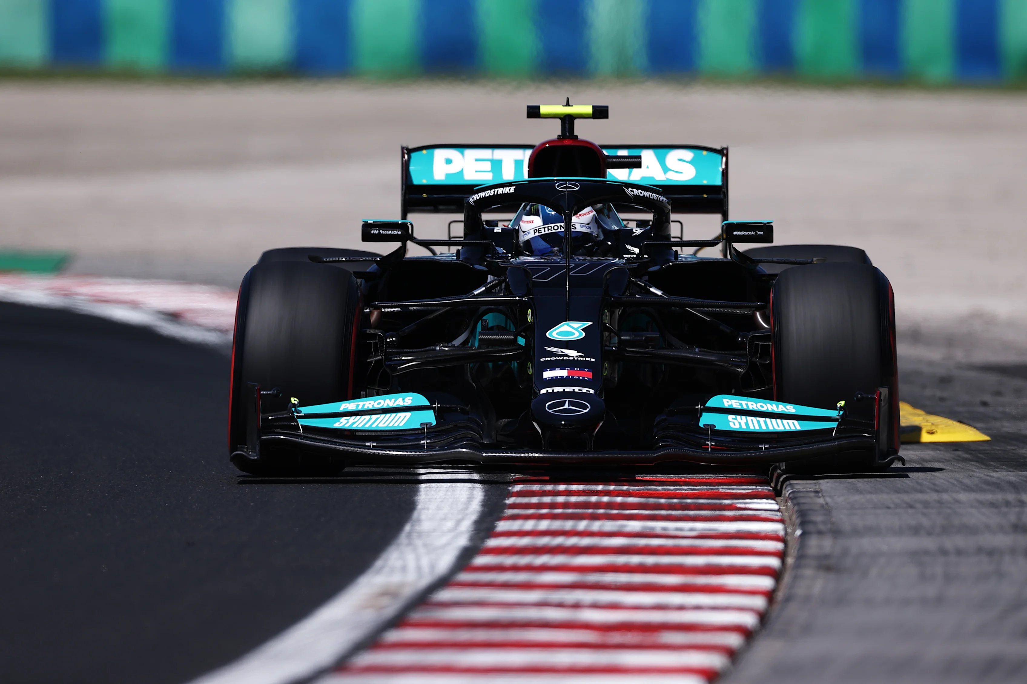 BUDAPEST, HUNGARY - JULY 30: Valtteri Bottas of Finland driving the (77) Mercedes AMG Petronas F1