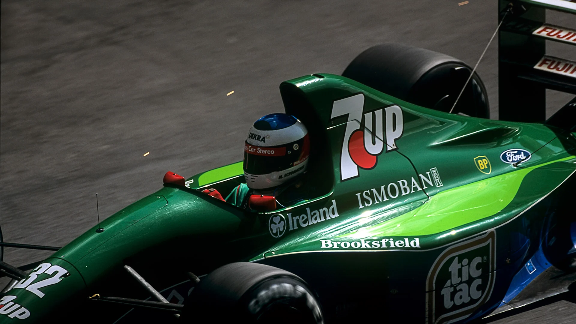 Michael Schumacher, Jordan-Ford 191, Grand Prix of Belgium, Spa Francorchamps, 25 August 1991.